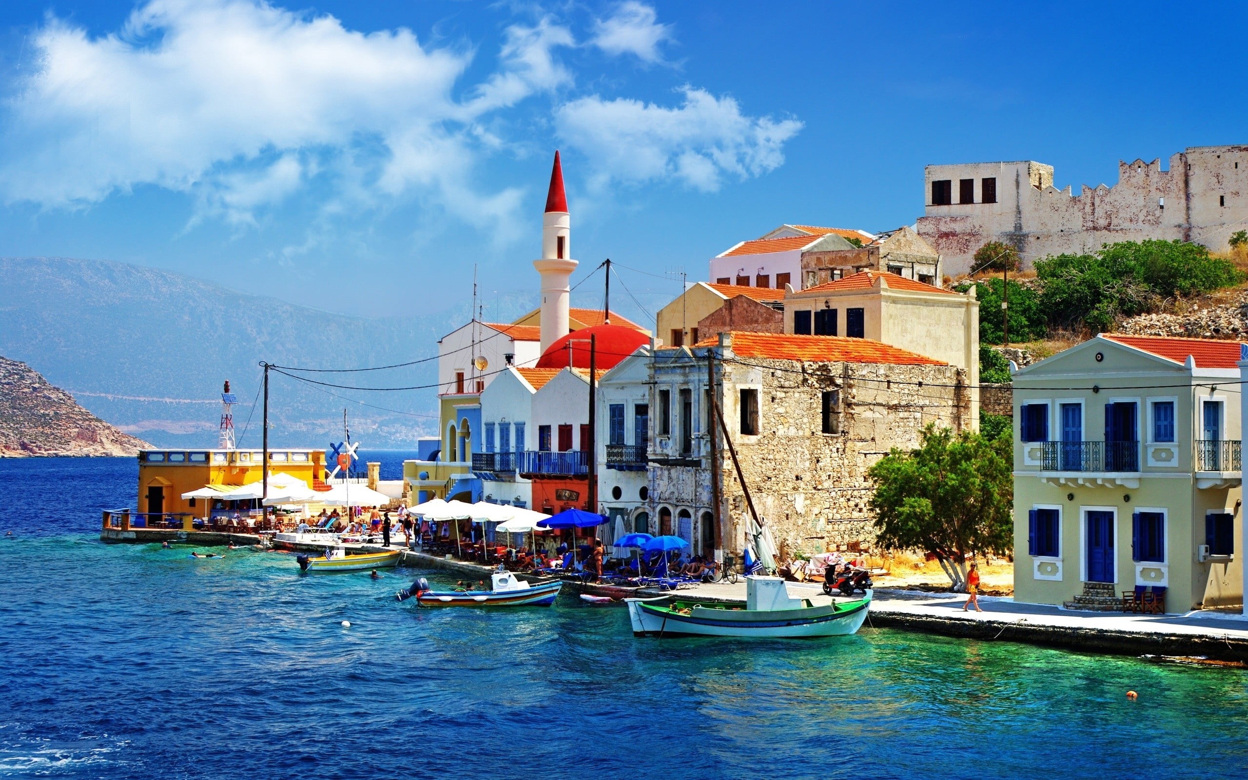 cultures, cloud - sky, adriatic Sea, canal, residential district, sailboat, outdoors, bay Of Water, italy, mediterranean Sea, three, transportation, town, HD Wallpaper