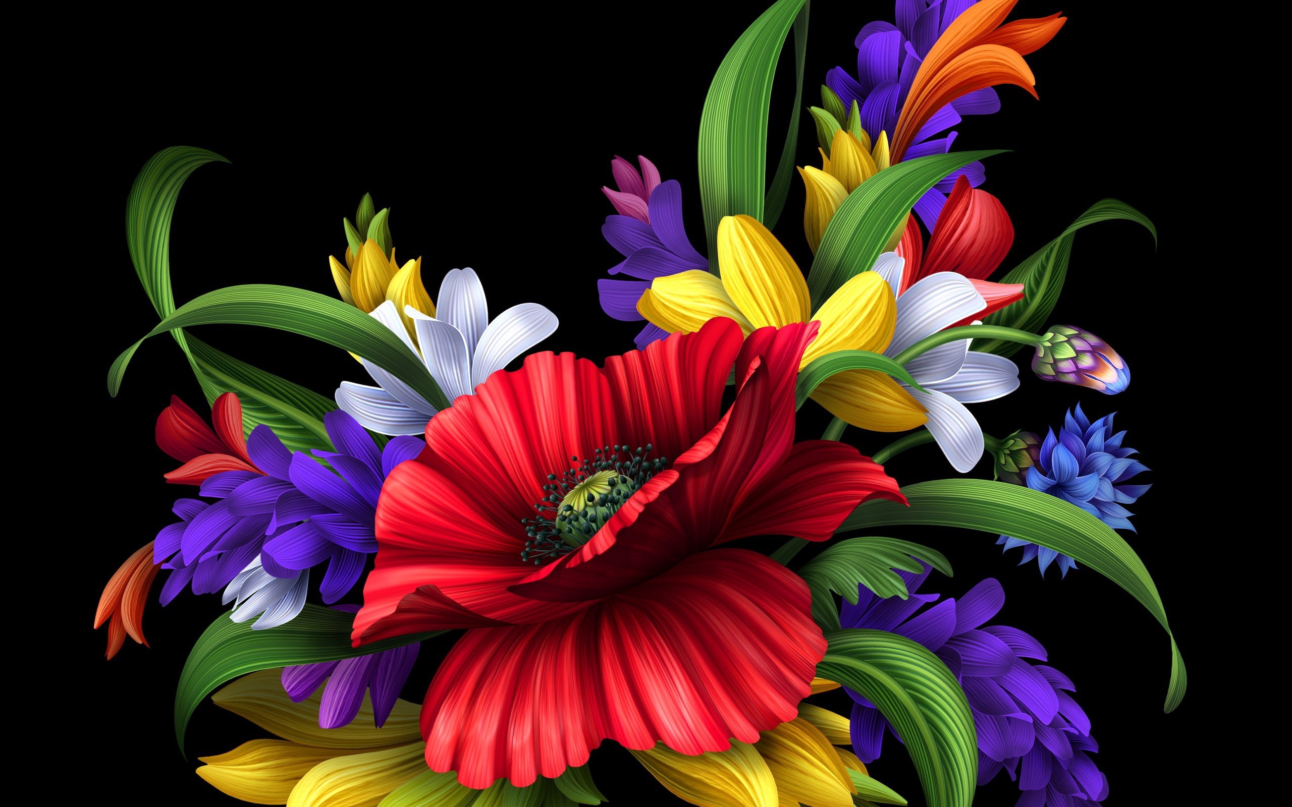 2K, petals, gorgeous, bouquet, flower, cool, special, beautiful, HD Wallpaper