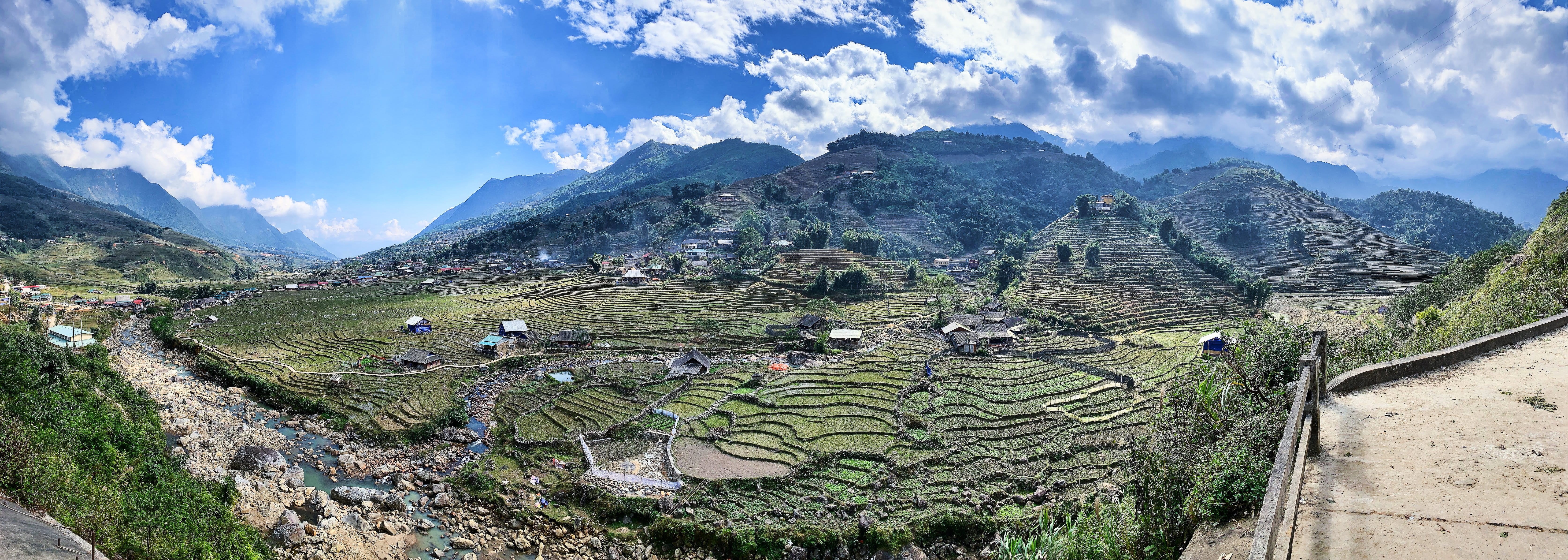 daytime, scenery, green color, land, agriculture, no people, plantation, rural scene, beauty in nature, vietnam, field, landscape, scenics - nature, 5K, HD Wallpaper