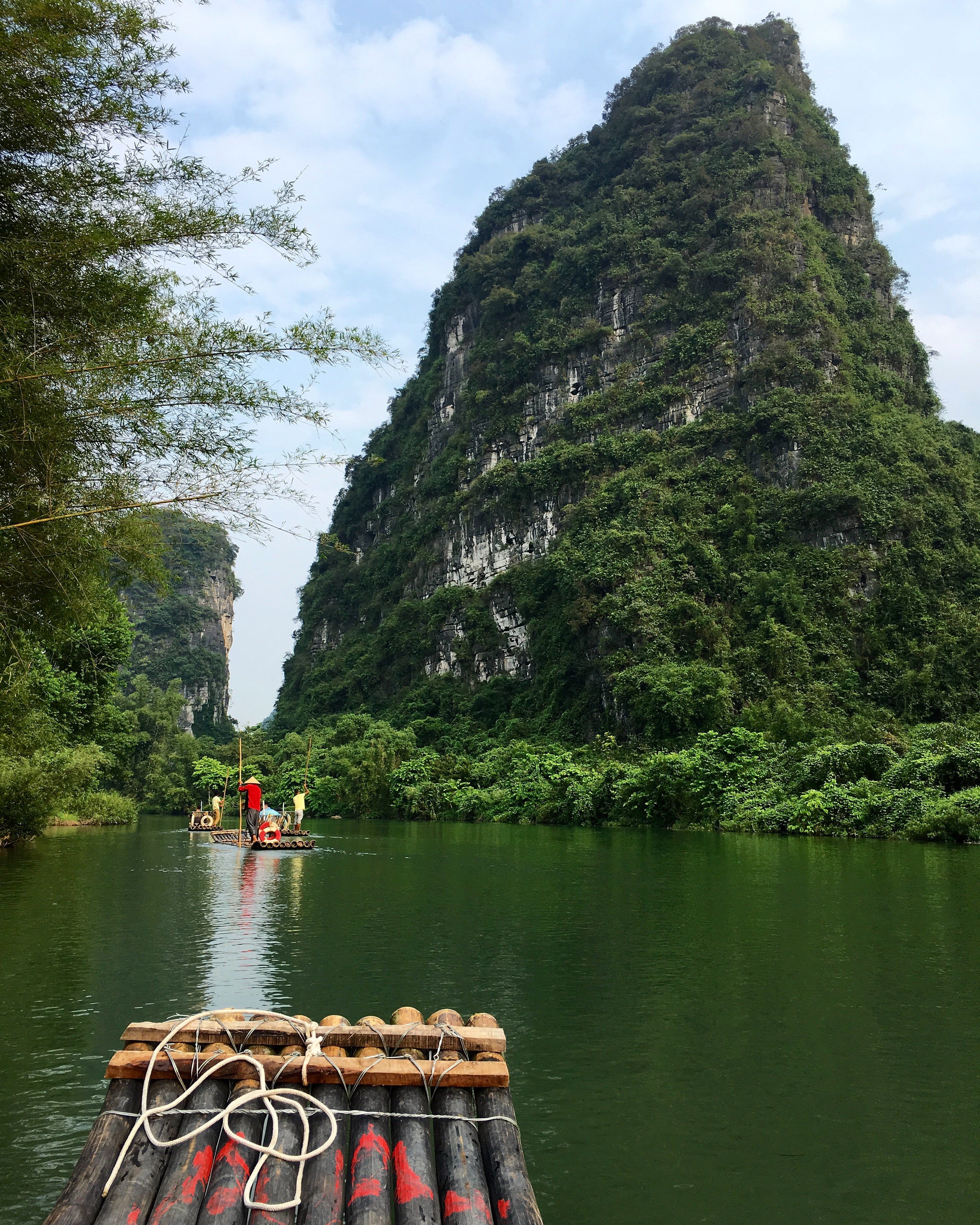 transportation, li river guilin, people, mode of transportation, yulong river, guilin, best of china, li river china, guangxi, rafting, china, outdoors, Phone HD Wallpaper