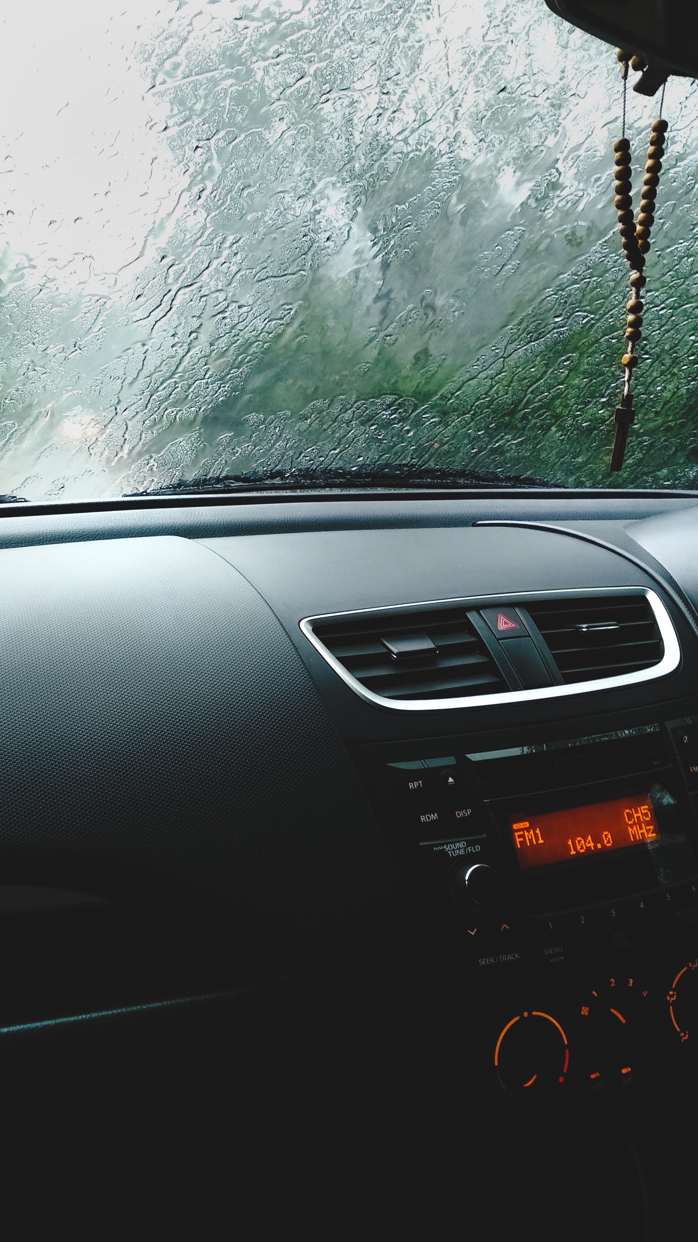 4K, car, dashboard, glass - material, no people, transparent, vehicle interior, rainy season, steering wheel, kerala, raindrop, rain, wet, windshield, Phone HD Wallpaper