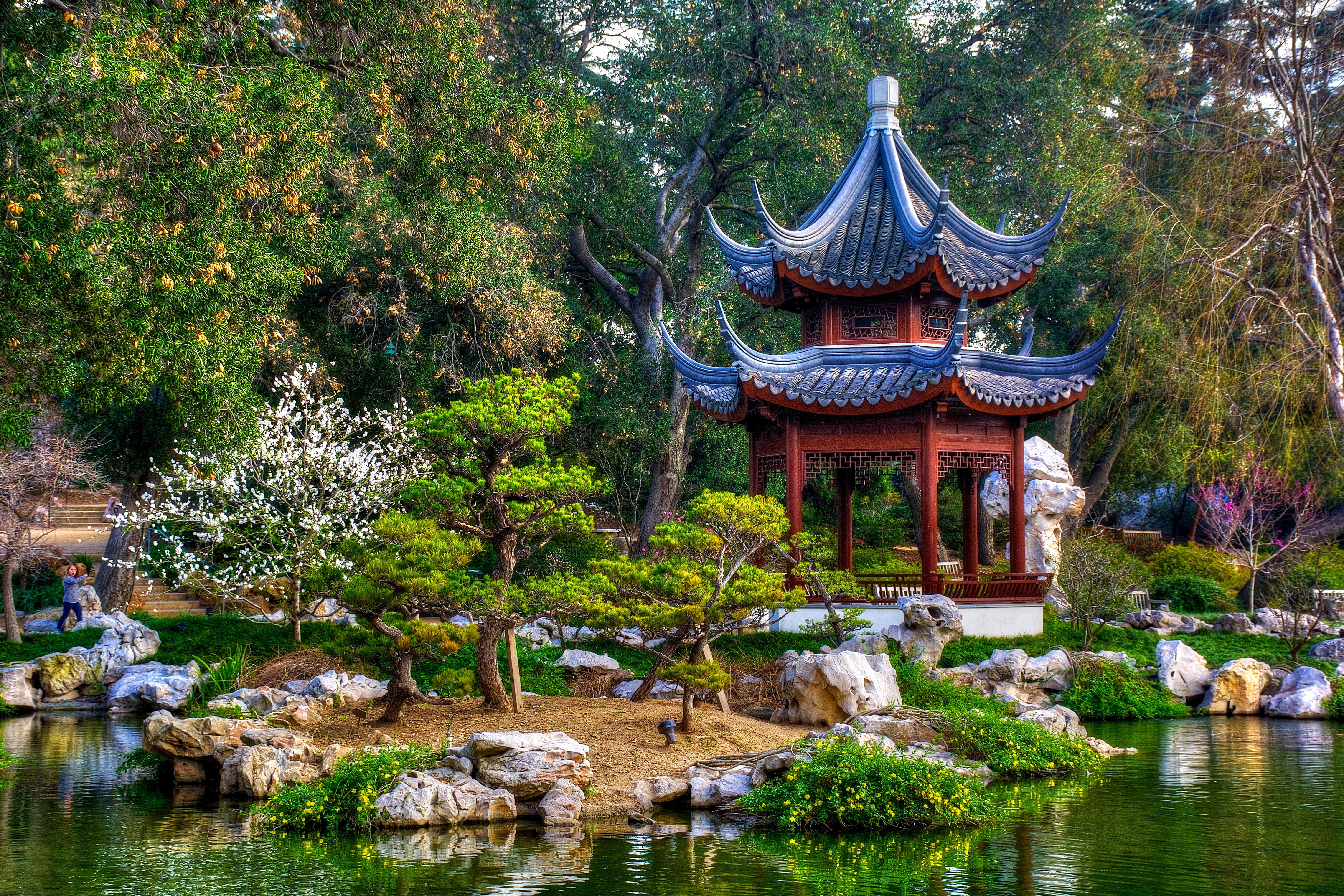 china - East Asia, formal Garden, tourism, no people, rock Garden, San Marino, plant, ancient, ornamental Garden, rock - object, japanese Culture, east Asian Culture, HD Wallpaper