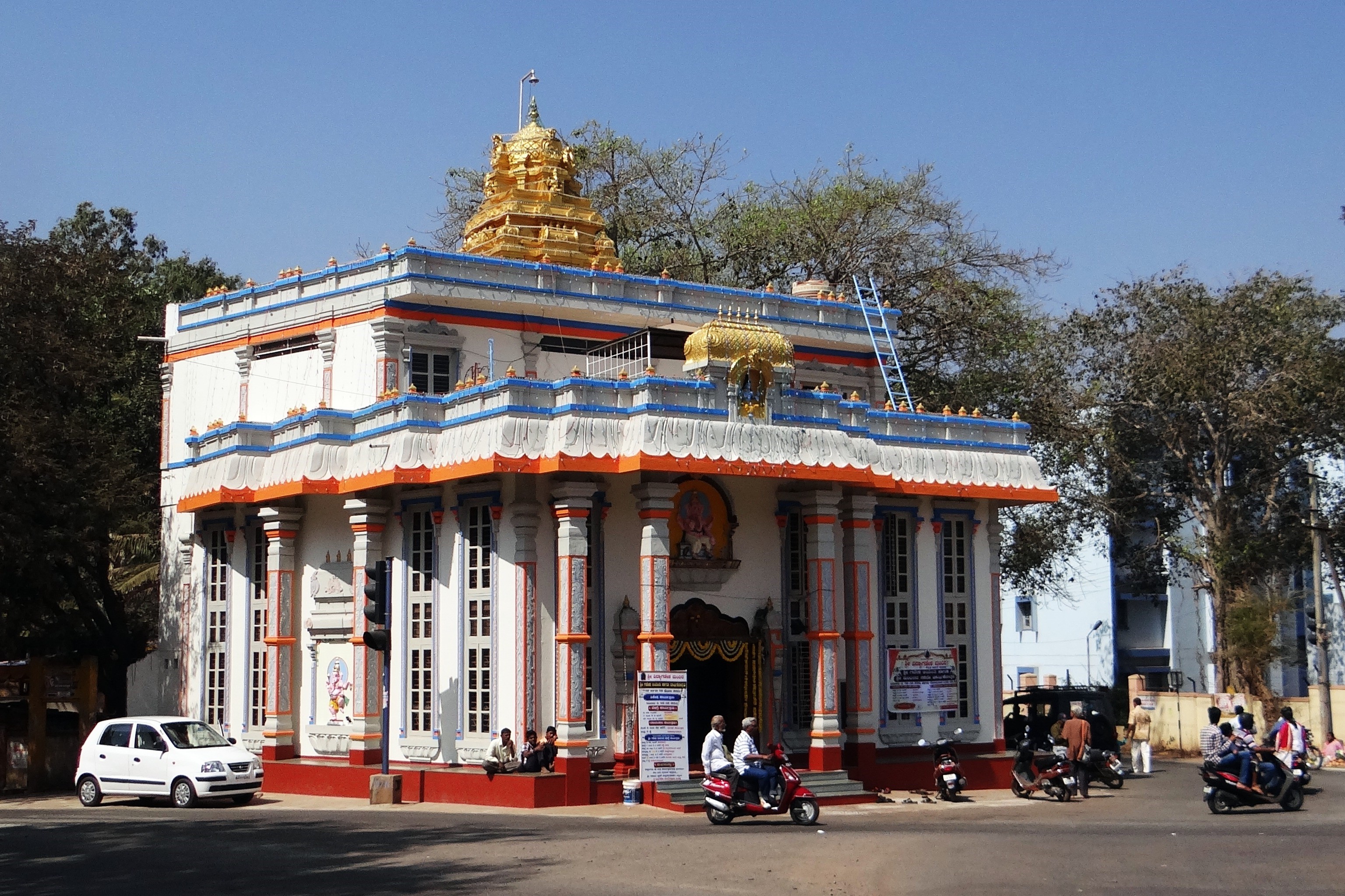 travel, land vehicle, building exterior, culture, god, outdoors, tree, temple, religious, hinduism, india, nature, indian, religion, architecture, built structure, HD Wallpaper
