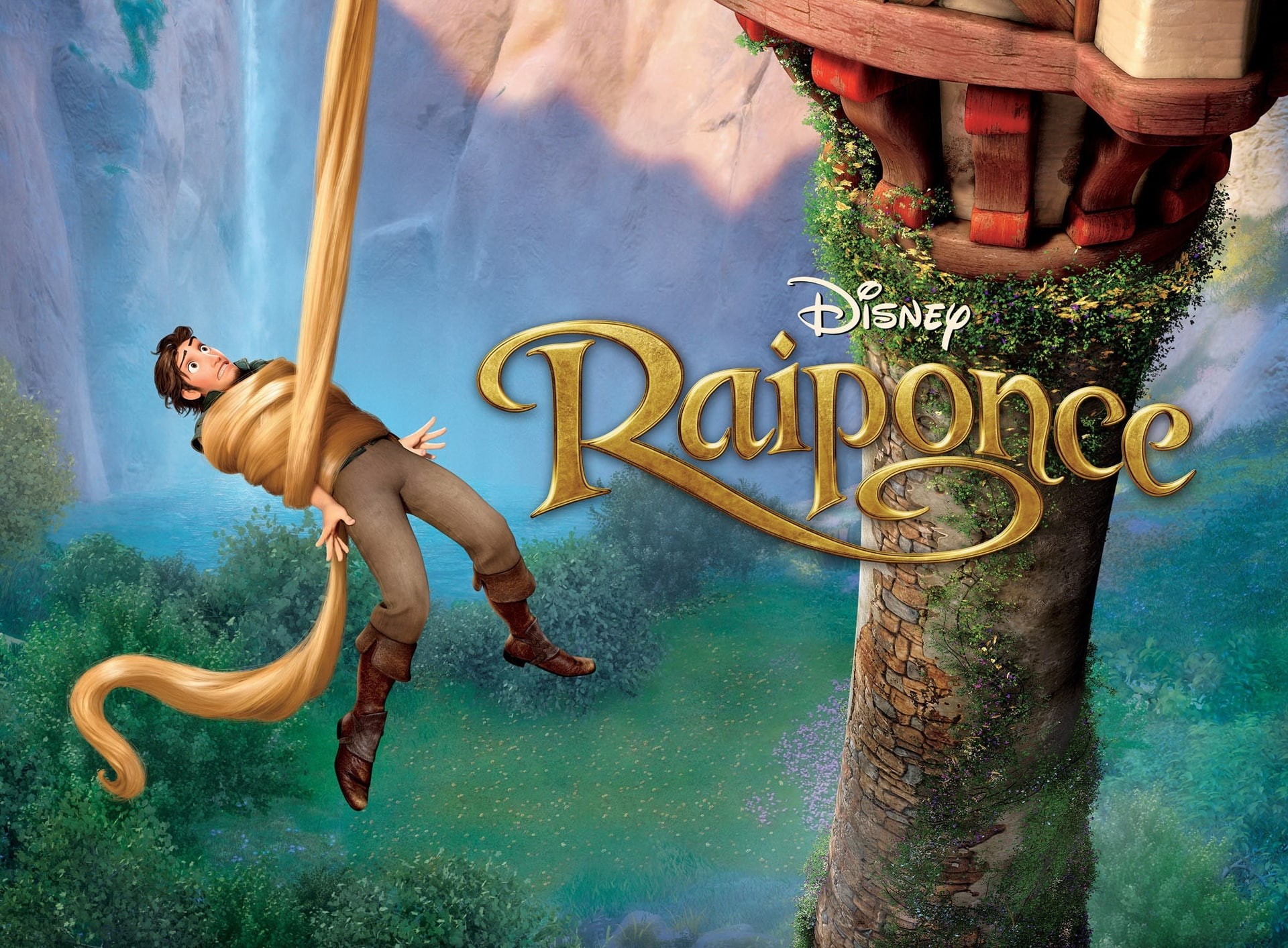 people, disney, western script, poster, plant, Flynn, nature, text, Raiponce, tangled movie, enjoyment, women, flynn ryder, water, real people, men, Tangled, HD Wallpaper
