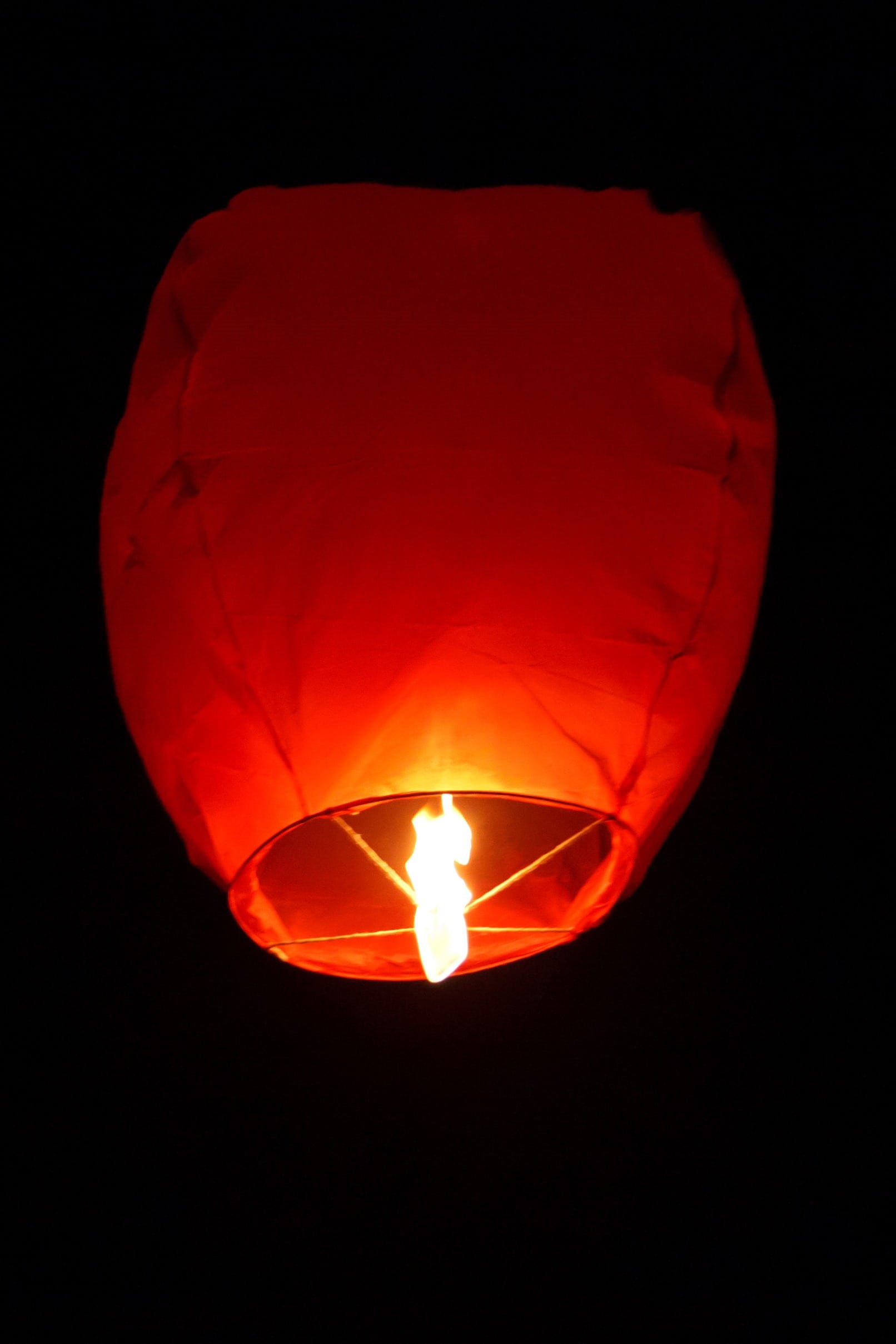 firework, new, orange, 1080P, candle, float, light, asian, black background, lantern, turned, electric Lamp, lighting Equipment, red, celebration, burning, Phone HD Wallpaper