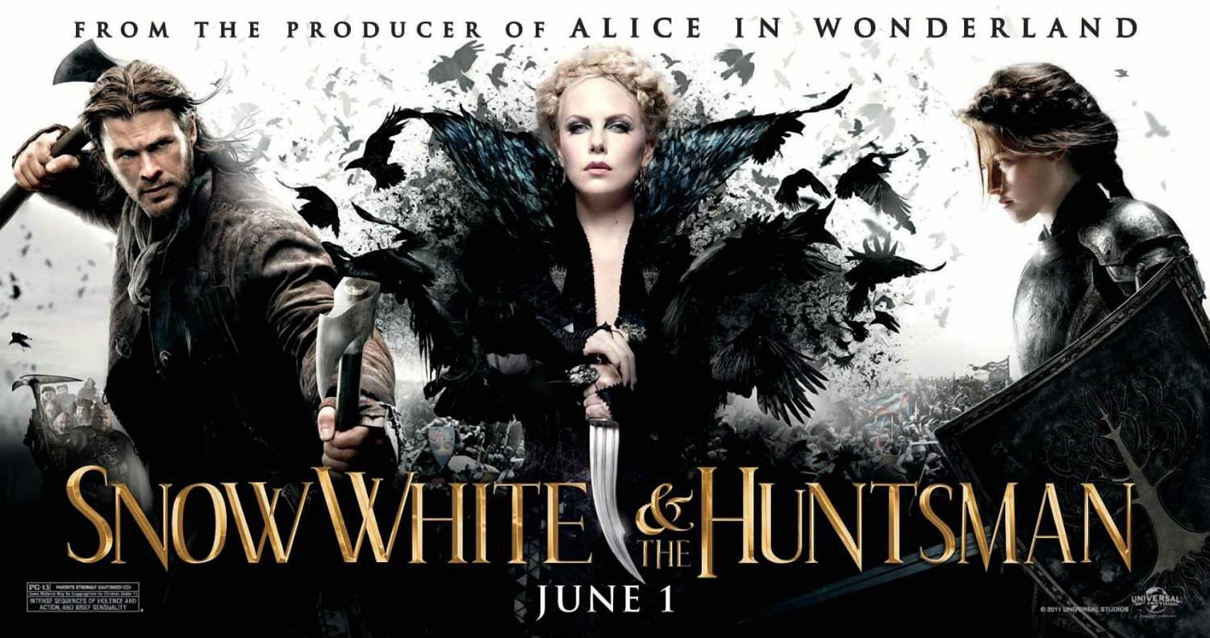 fantasy, 720P, white, war, disney, action, poster, fairy, grimm, winters, drama, huntsman, brothers, snow, adventure, HD Wallpaper