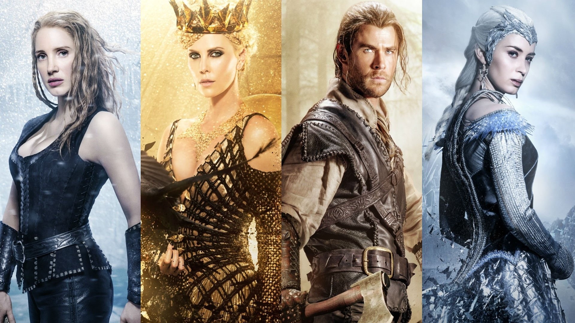 fantasy, snow, disney, drama, grimm, action, white, adventure, winters, fairy, huntsman, 1080P, brothers, war, HD Wallpaper