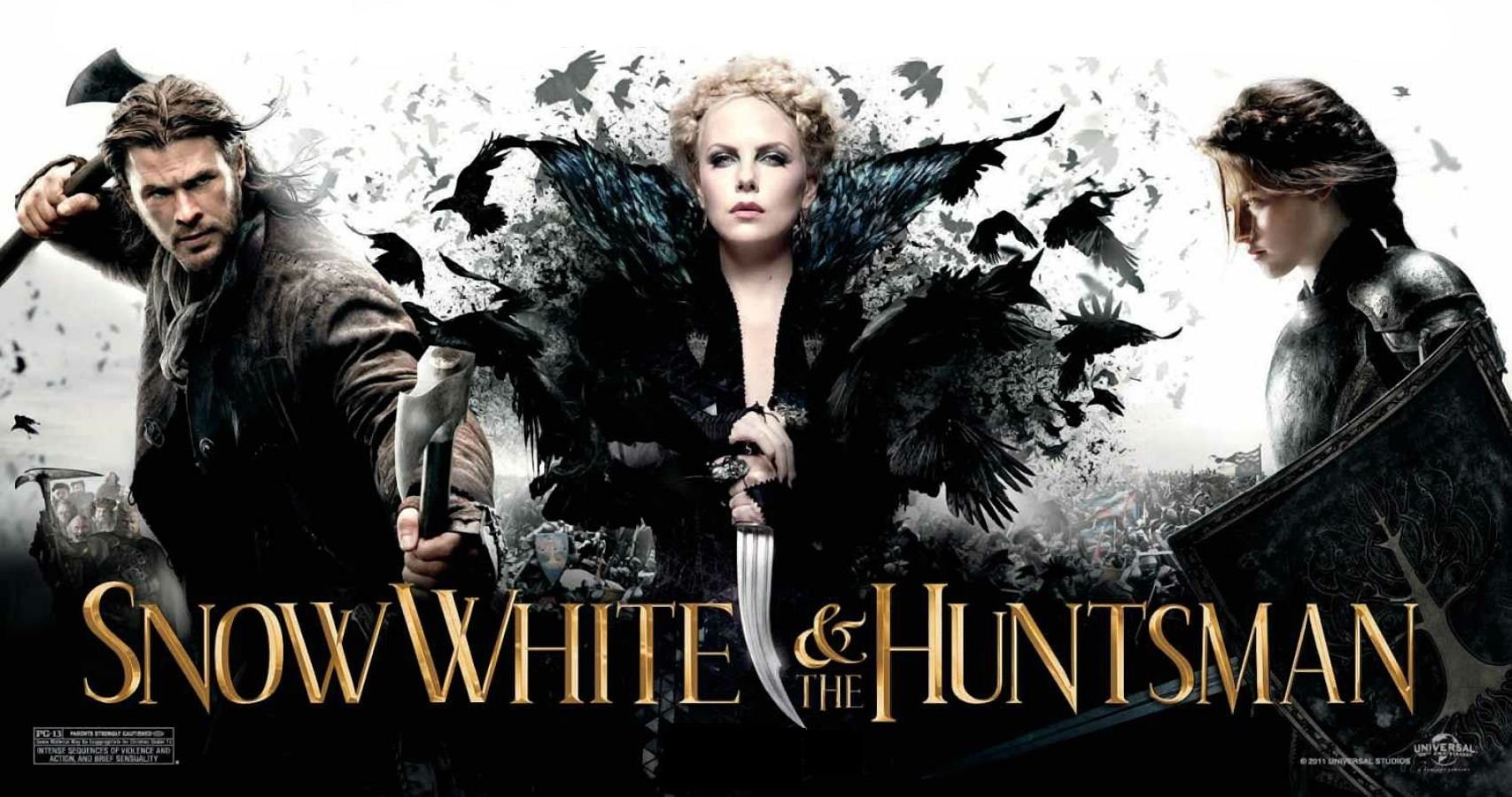 poster, fantasy, huntsman, drama, grimm, snow, war, fairy, disney, adventure, winters, 720P, action, white, brothers, HD Wallpaper