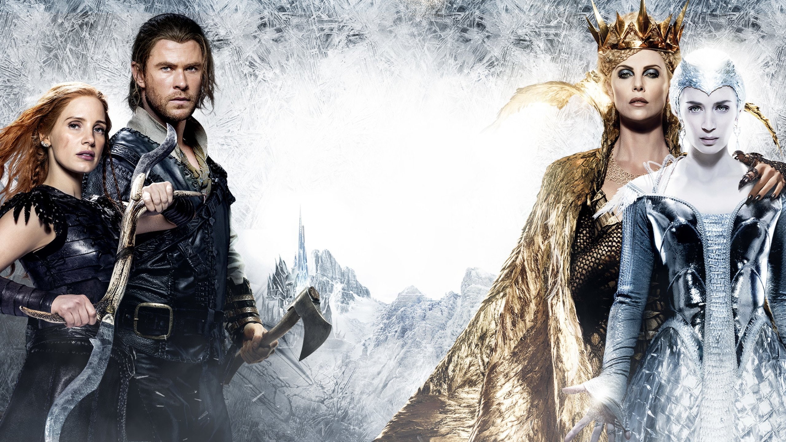 adventure, war, action, huntsman, snow, disney, 2K, drama, white, fantasy, brothers, grimm, fairy, winters, HD Wallpaper