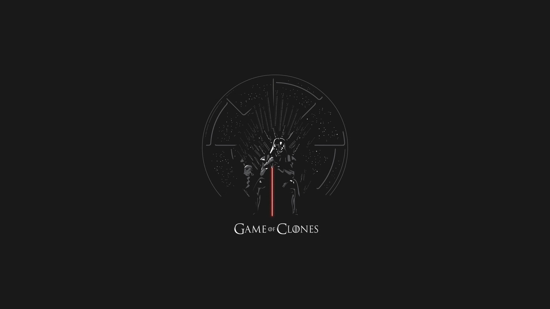 no people, accuracy, technology, star wars game of thrones crossover darth vader minimalism iron throne mix up, number, transportation, 1080P, time, studio shot, HD Wallpaper