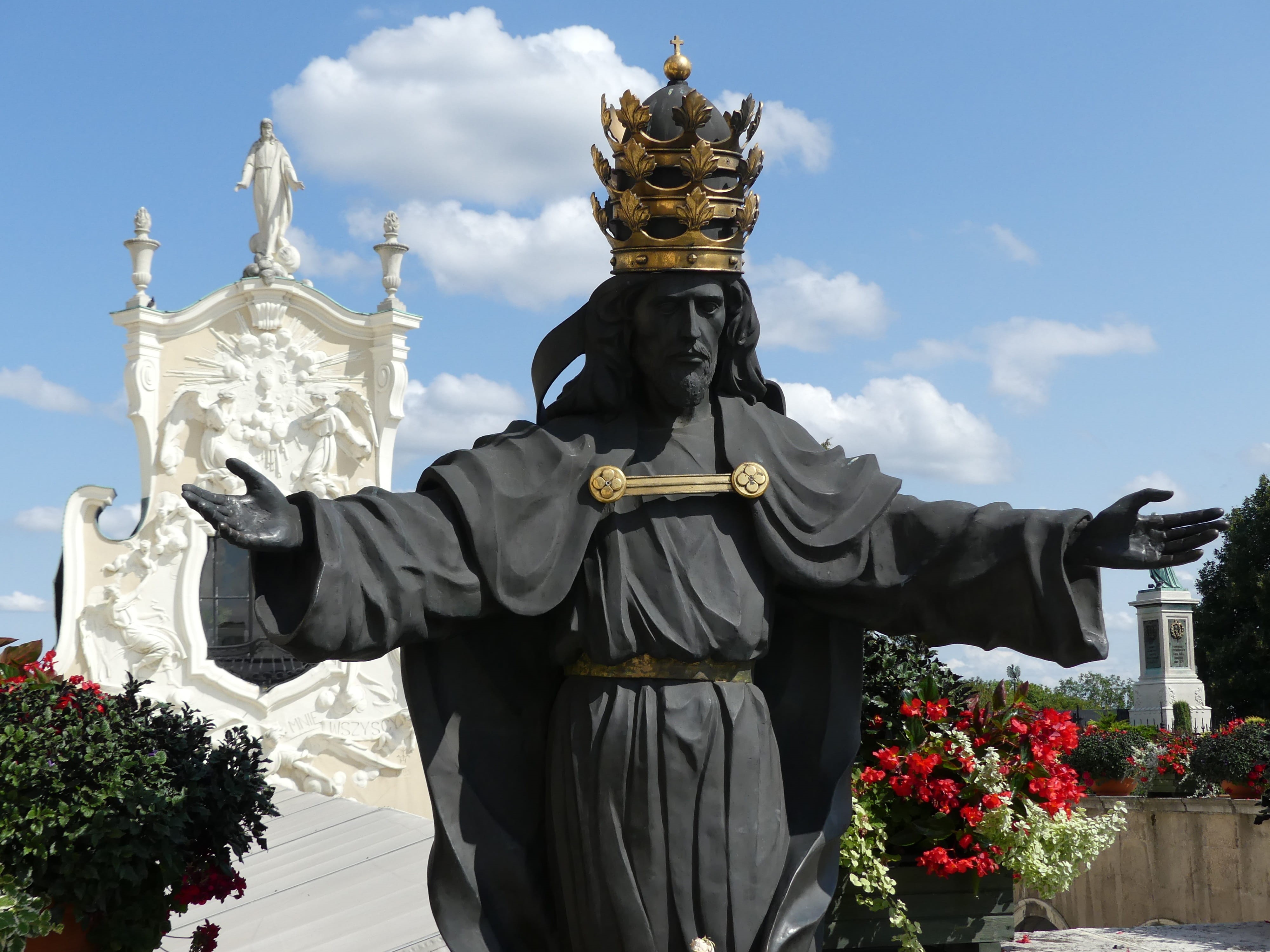 christ the king, the son of god, częstochowa, religion, faith, the statue, statue, 4K, sculpture, christianity, the sanctuary, art and craft, catholicism, HD Wallpaper