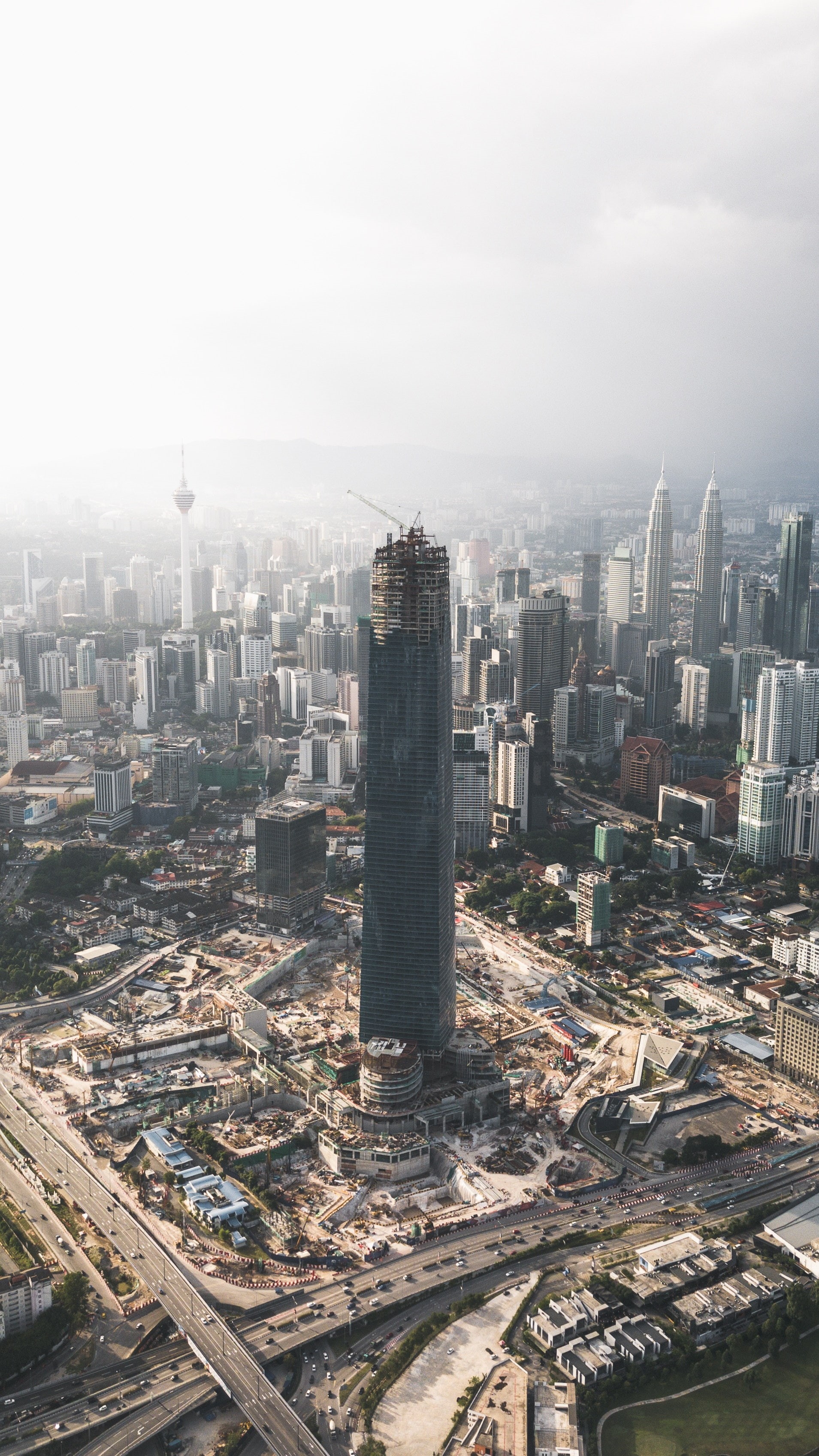 tower, 2K, Kuala Lumpur, city, Phone HD Wallpaper