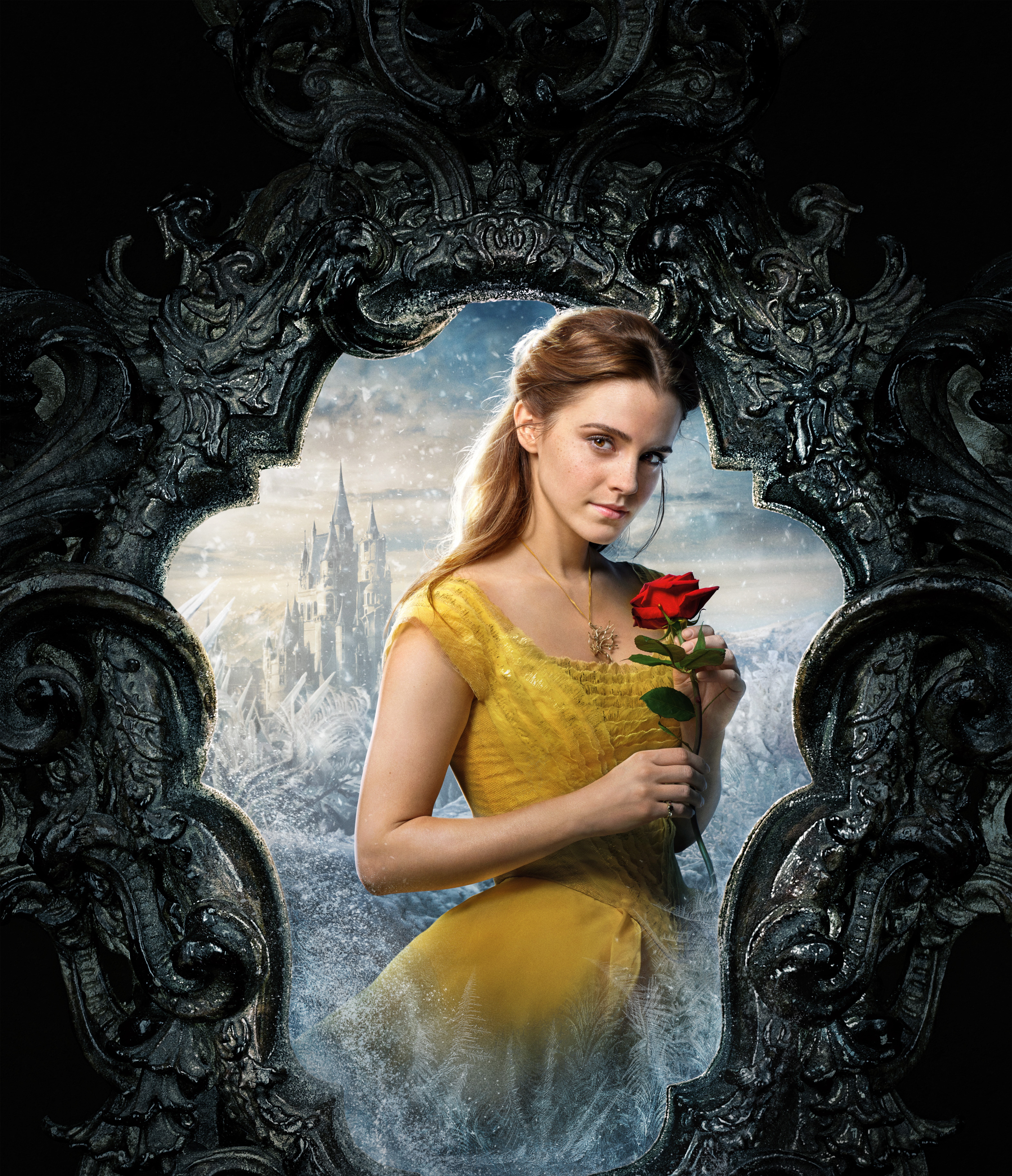 Beauty and the Beast, Belle, Emma Watson, 5K, 5K, Phone HD Wallpaper