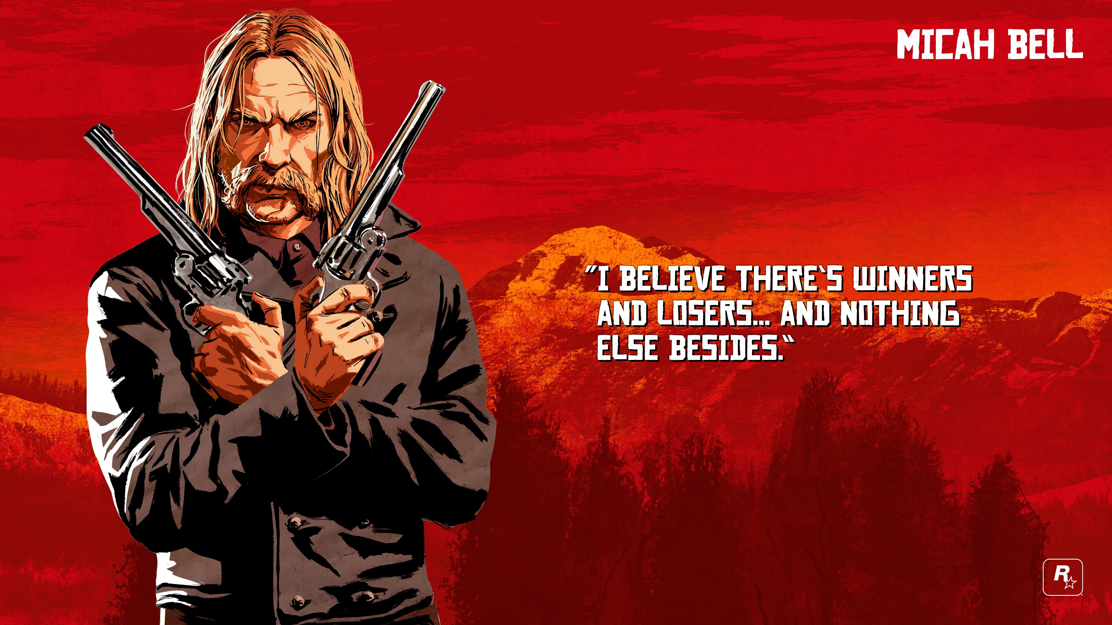 Red Dead Redemption 2, Micah Bell, 4K, Red Dead, HD Wallpaper