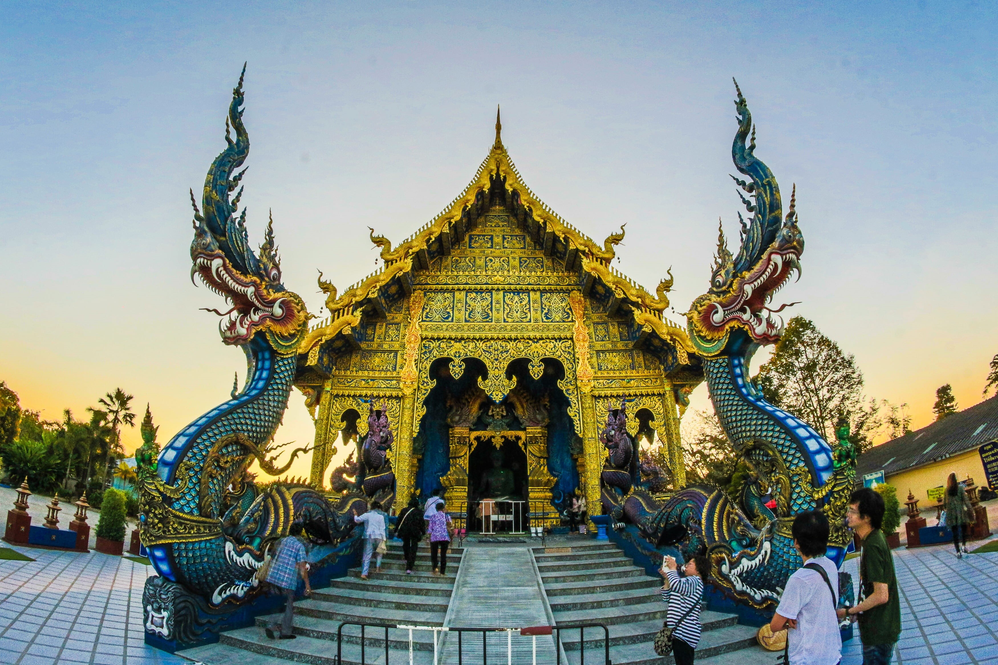 architectural, ornate, ancient, religious, statue, religion, culture, buddhist, belief, creativity, ornament, tourism, outdoors, photo, dragon, real people, HD Wallpaper