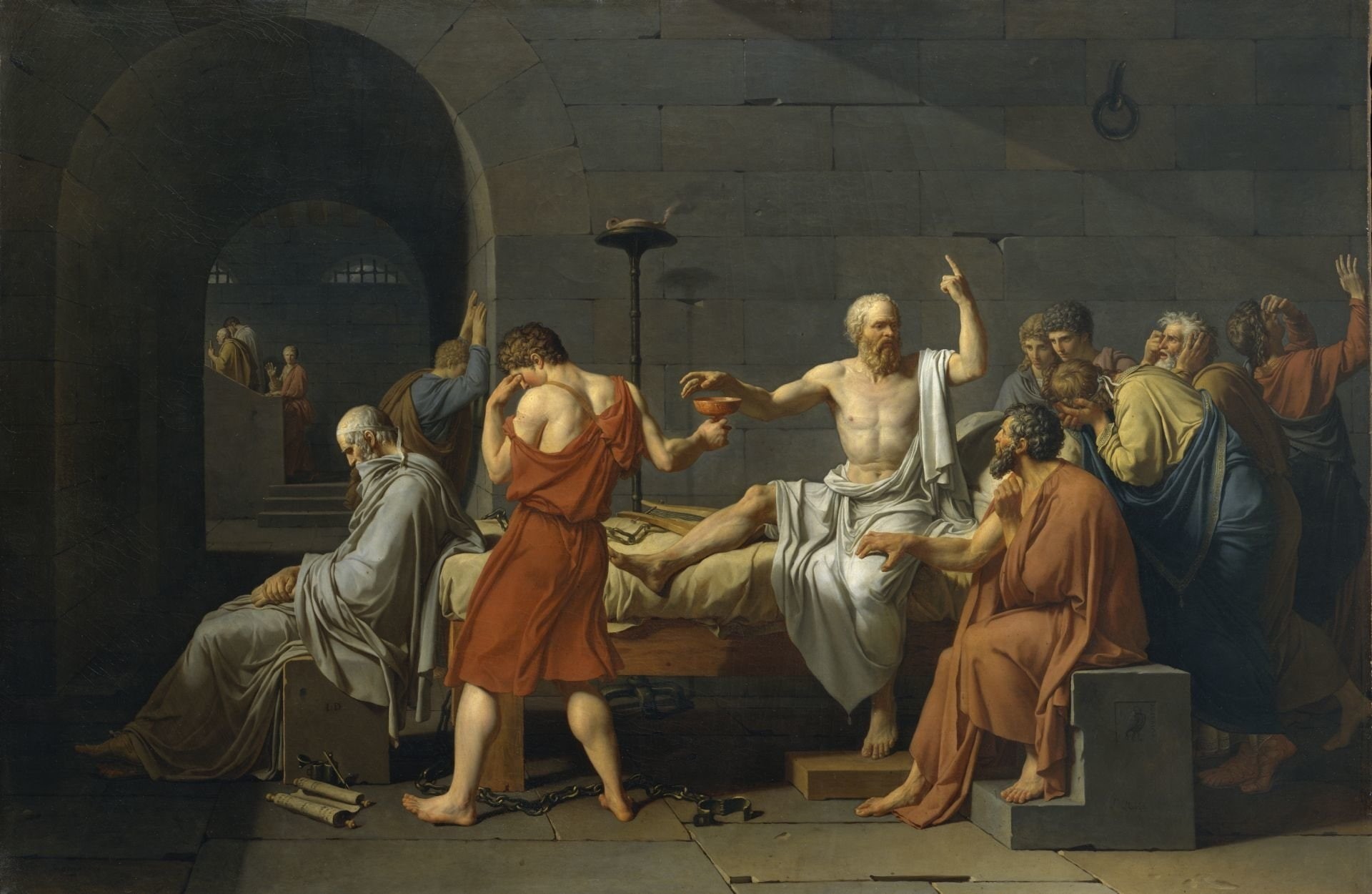 Painting, Socrates, 1080P, Artistic, HD Wallpaper