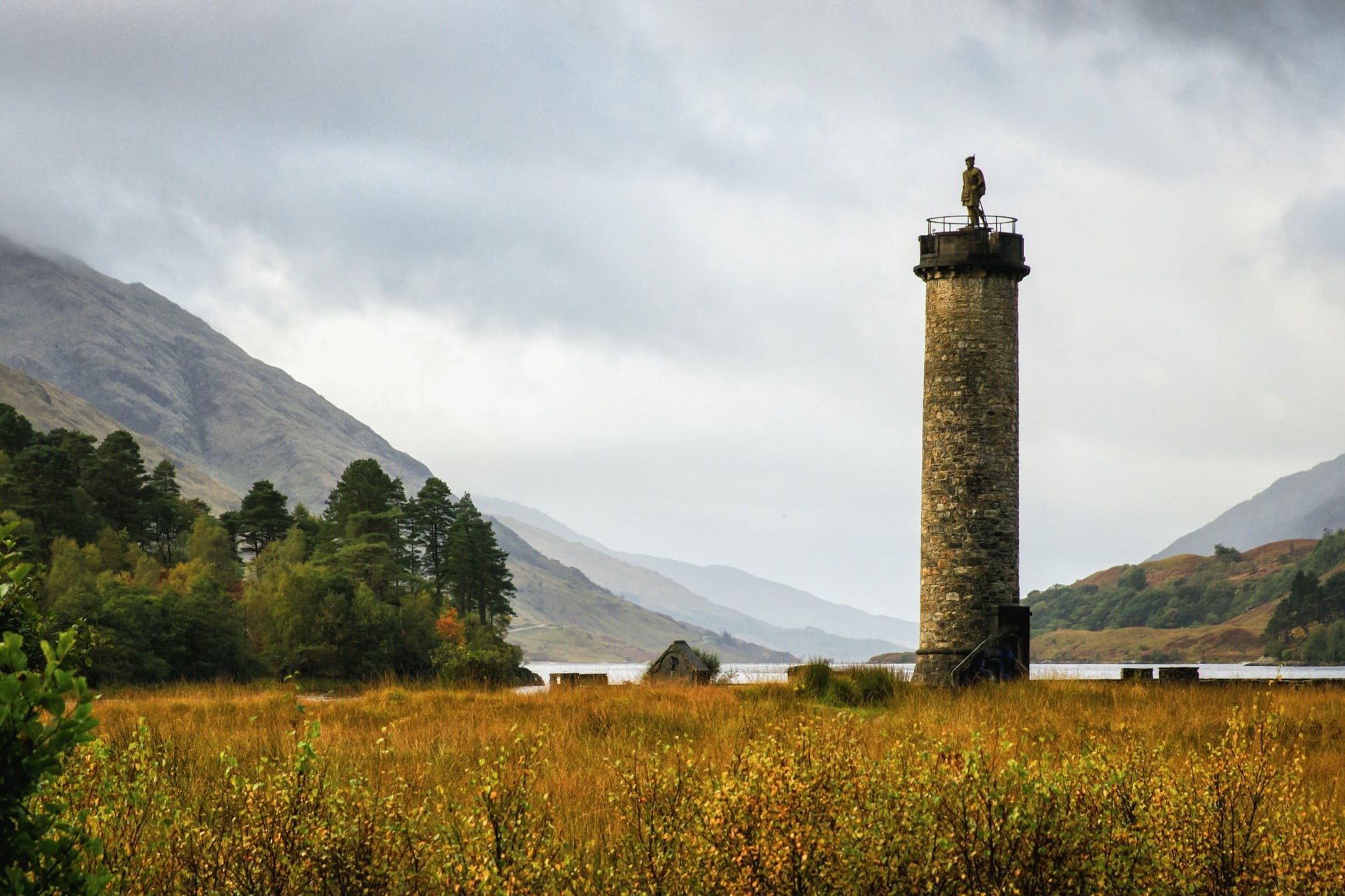 jacobite, scotland, day, 1080P, scenics - nature, beauty in nature, guidance, attraction, mountain, grass, historical, scottish, plant, architecture, bonnie prince charlie, HD Wallpaper