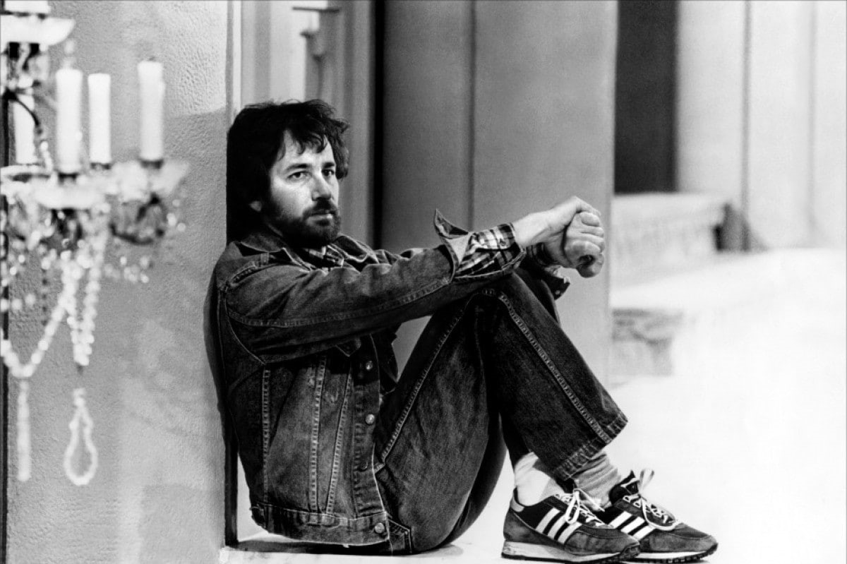 looking away, jeans, jean jacket, candles, beards, Film directors, vintage, on the floor, young adult, sneakers, contemplation, Adidas, lifestyles, monochrome, HD Wallpaper
