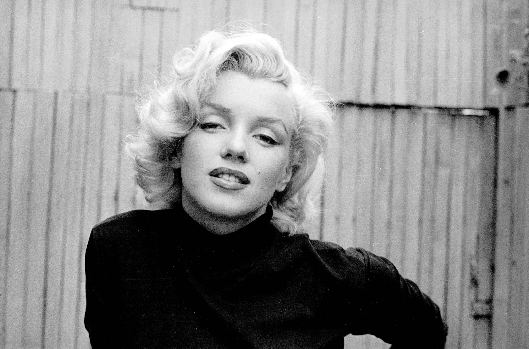 headshot, hair, front view, beautiful woman, leisure activity, marilyn monroe, standing, looking at camera, blond hair, portrait, casual clothing, one person, HD Wallpaper