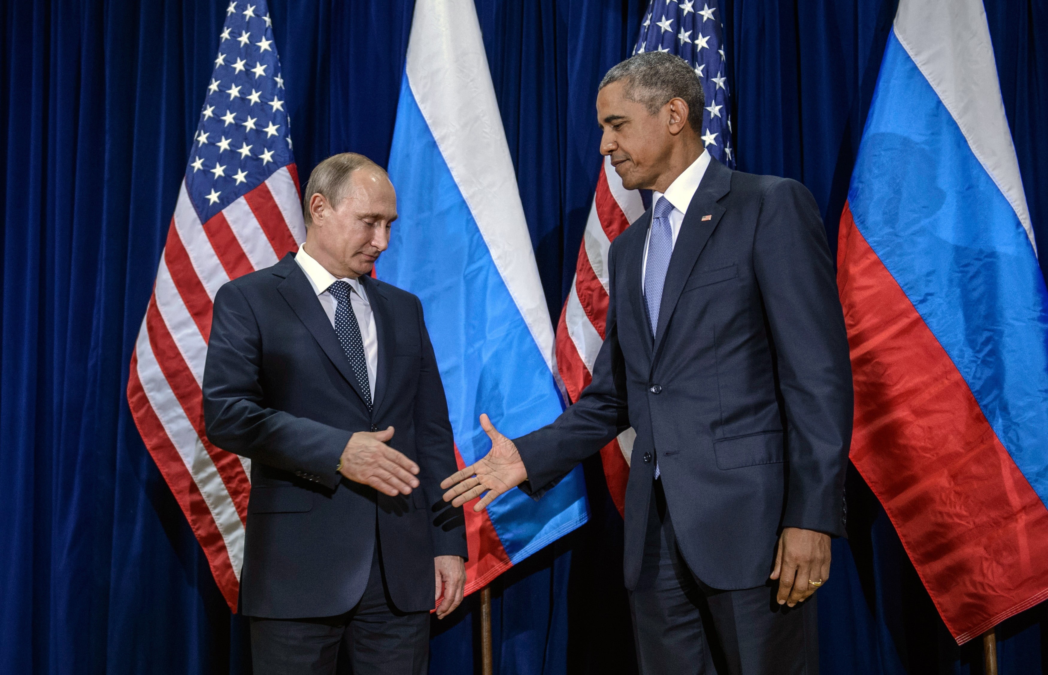 president, 2K, russian, obama, russia, barack, vladimir, men, man, putin, HD Wallpaper