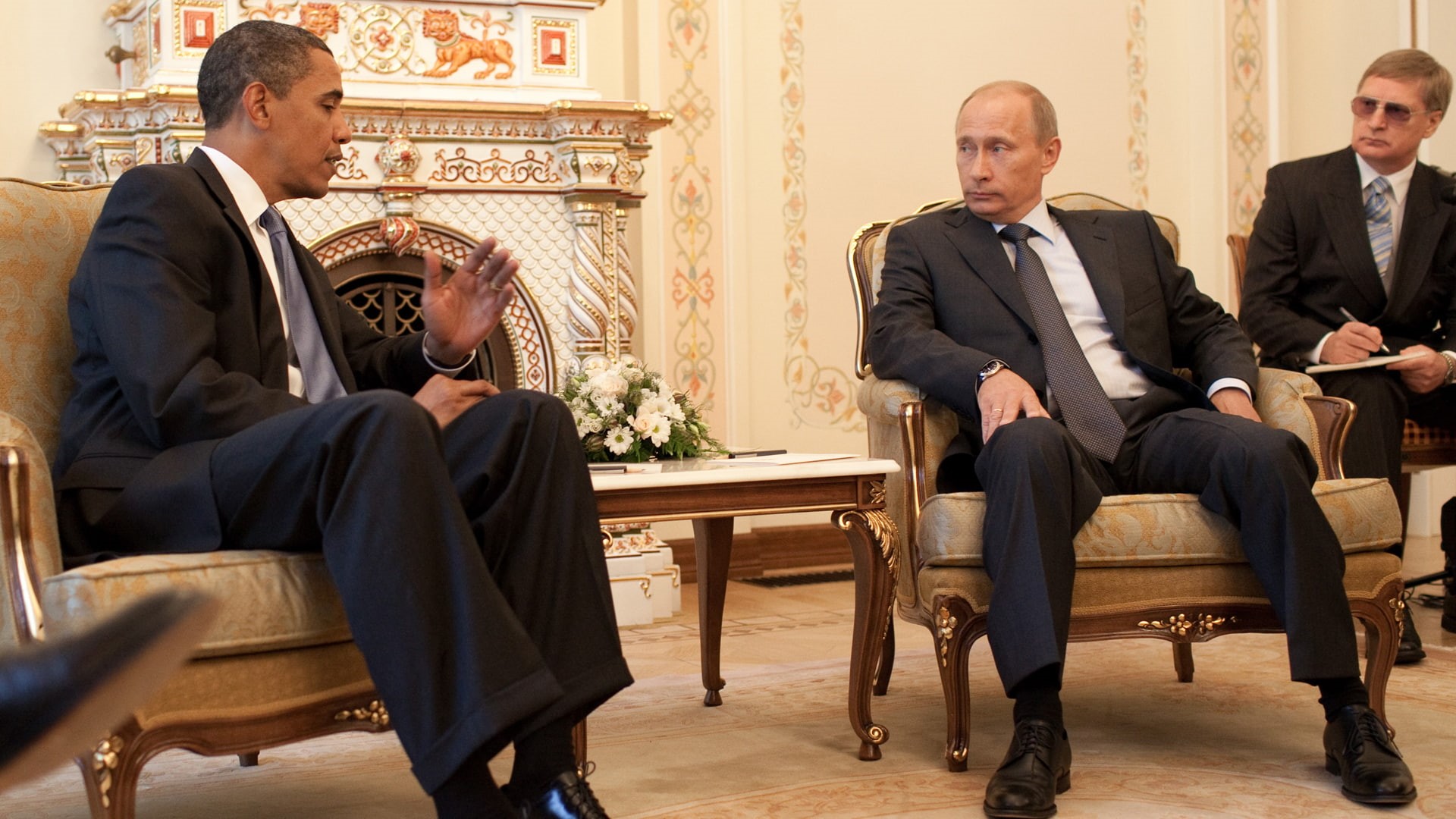 russia, obama, barack, men, putin, president, russian, vladimir, 1080P, man, HD Wallpaper