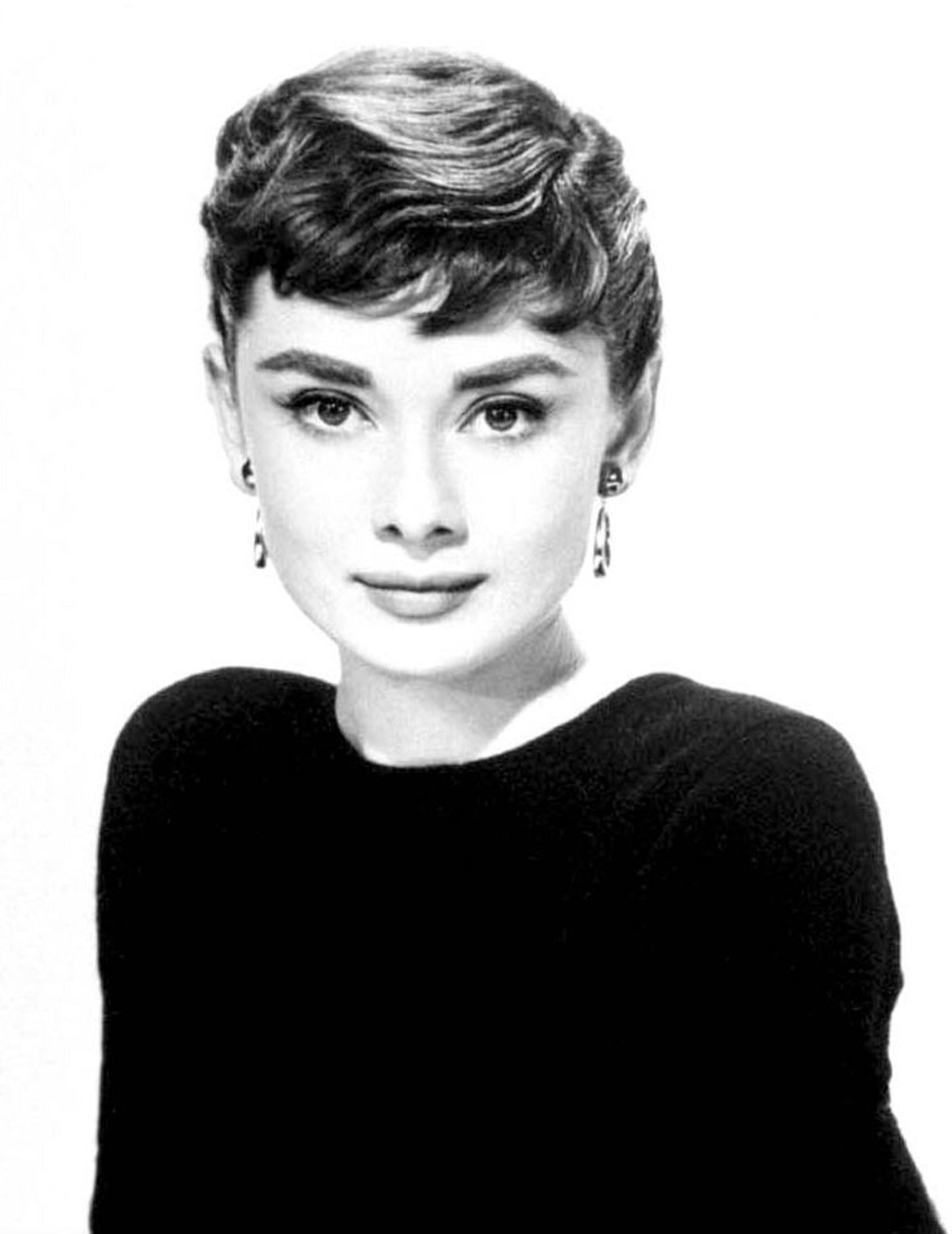 actress, isolated, portrait, hairstyle, casual clothing, males, motion pictures, white background, cut out, nostalgia, audrey hepburn, movies, vintage, Phone HD Wallpaper