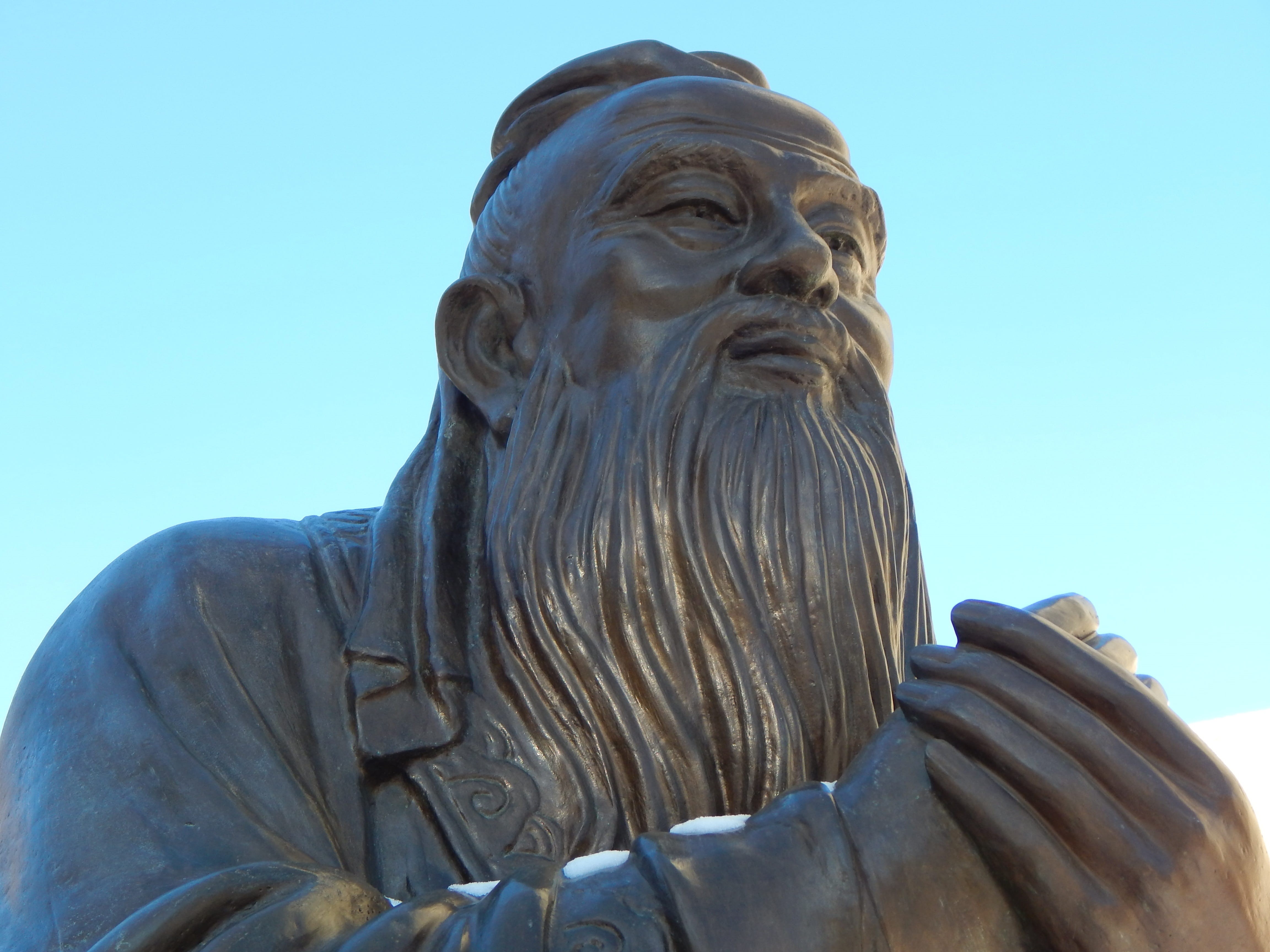 close-up, no people, asian, monument, religion, sky, creativity, low angle view, man, confucian, ancient, philosophy, art and craft, china, history, architecture, HD Wallpaper