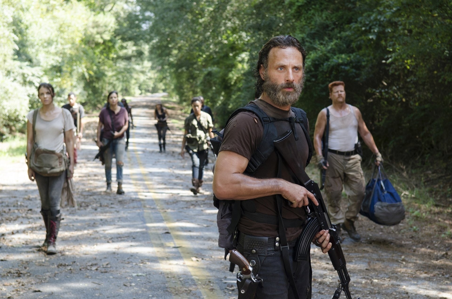 1080P, Abraham Ford, Michael Cudlitz, Andrew Lincoln, Rick Grimes, TV Show, The Walking Dead, HD Wallpaper