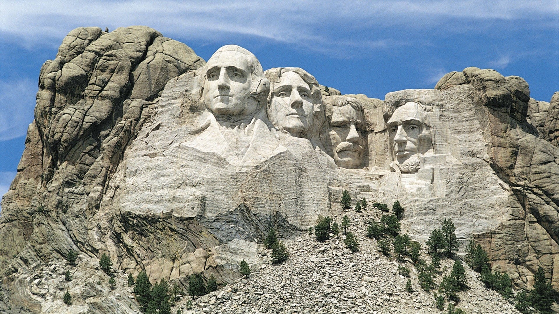 theodore, mount, lincoln, jefferson, landscapes, united, rushmore, 1080P, roosevelt, george, nature, states, presidents, washington, thomas, abraham, HD Wallpaper