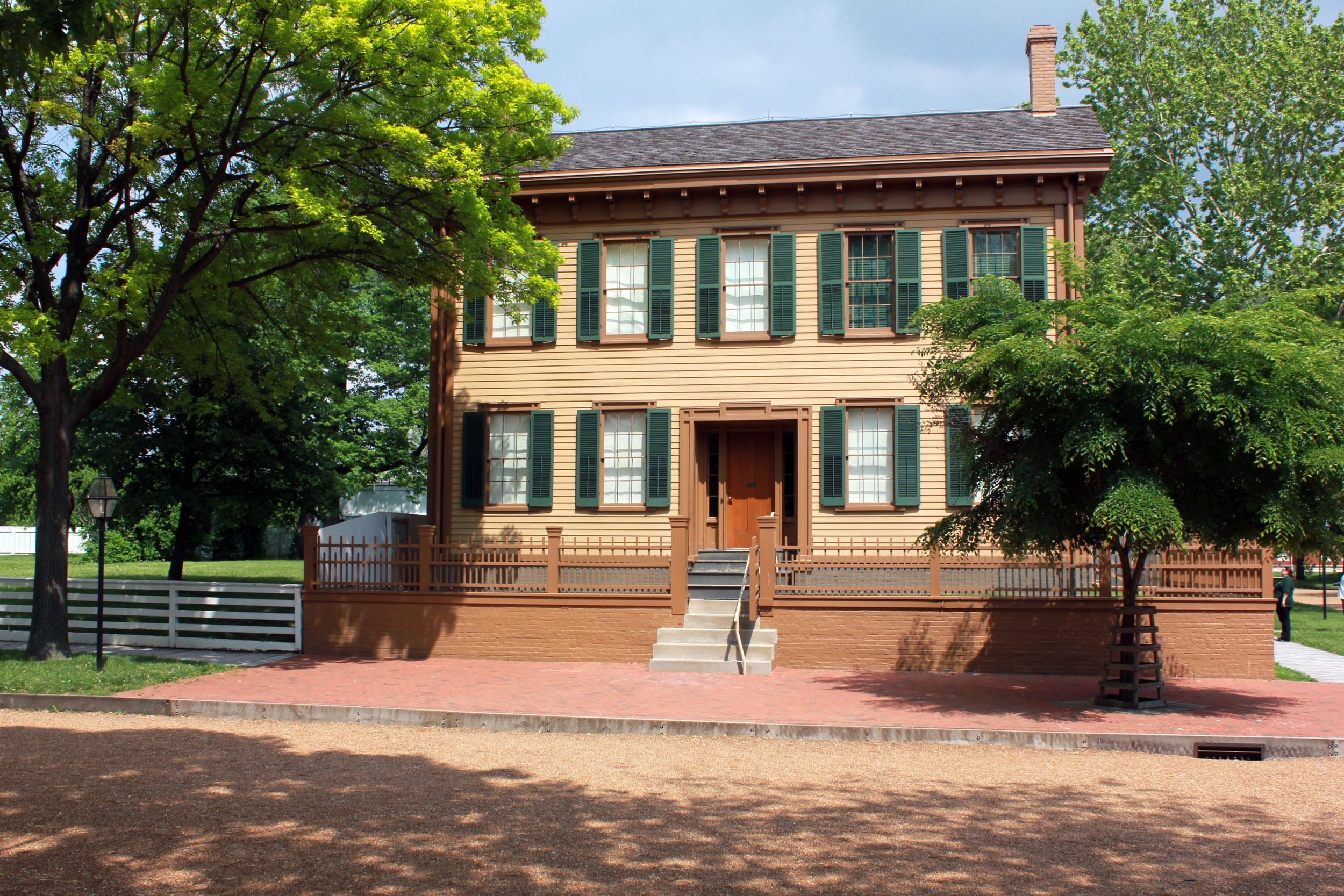 Usa, no people, built structure, landmark, historic, luxury, design, architecture design, House, Lincoln, Home, building exterior, staircase, illinois, HD Wallpaper