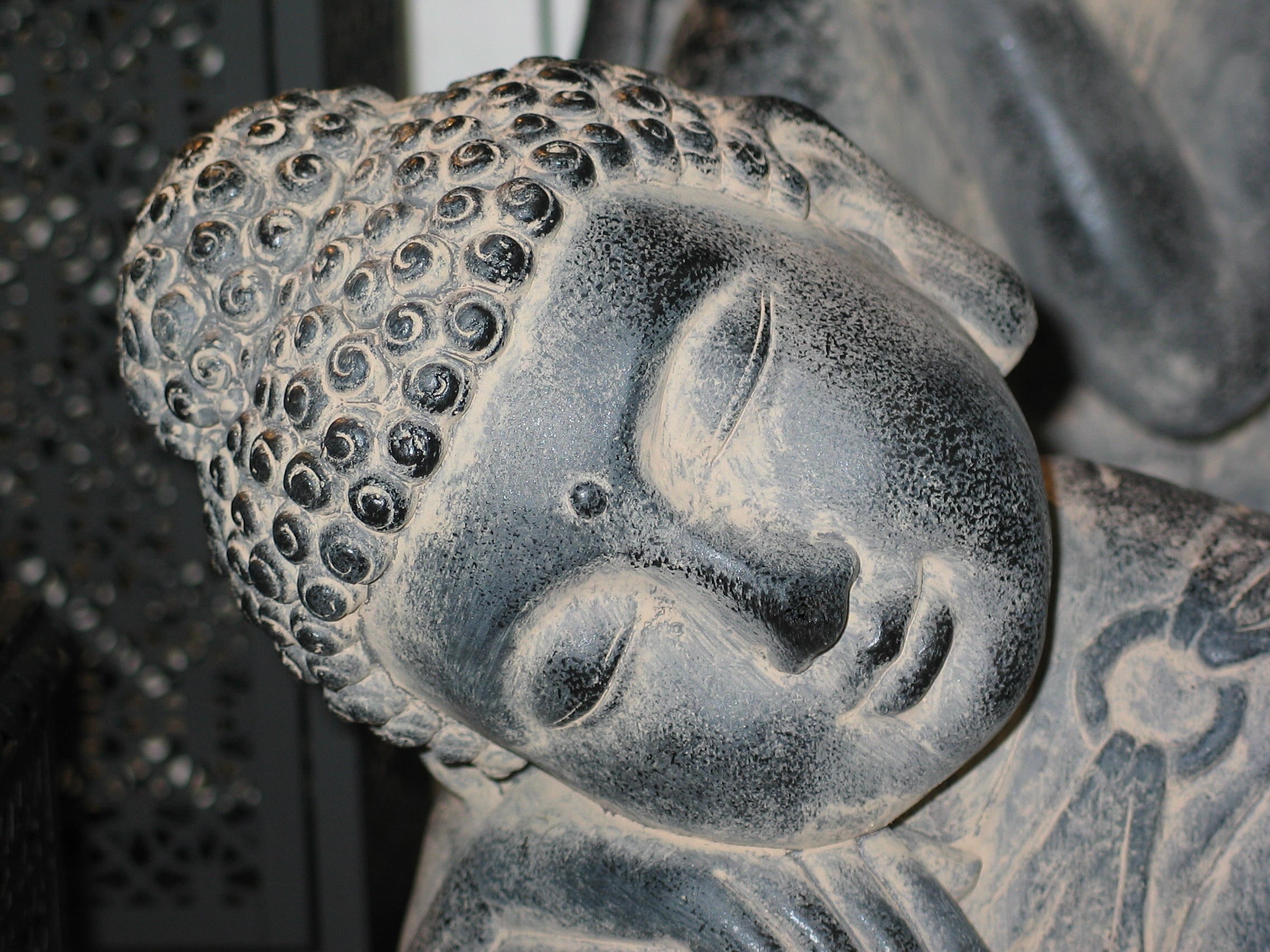 spiritual, black, metal, creativity, inner calm, sculpture, nap, close-up, old, 1080P, architecture, statuette, figure, yoga, silent, vietnamese, representation, HD Wallpaper