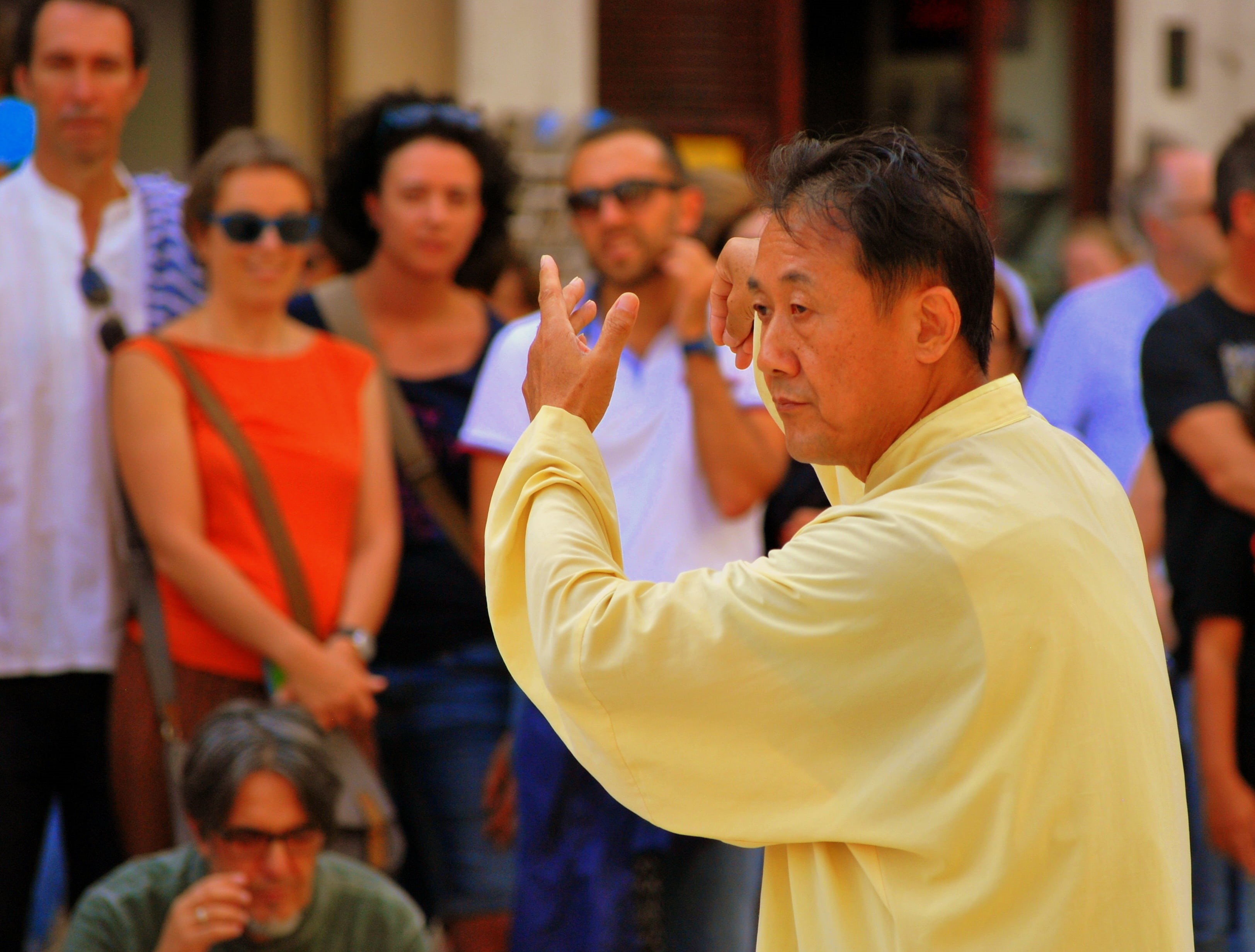 togetherness, group of people, happiness, focus on foreground, qigong, tai chi, tocatì, waist up, 2K, boys, females, qi gong, people, verona, italy, mature adult, HD Wallpaper