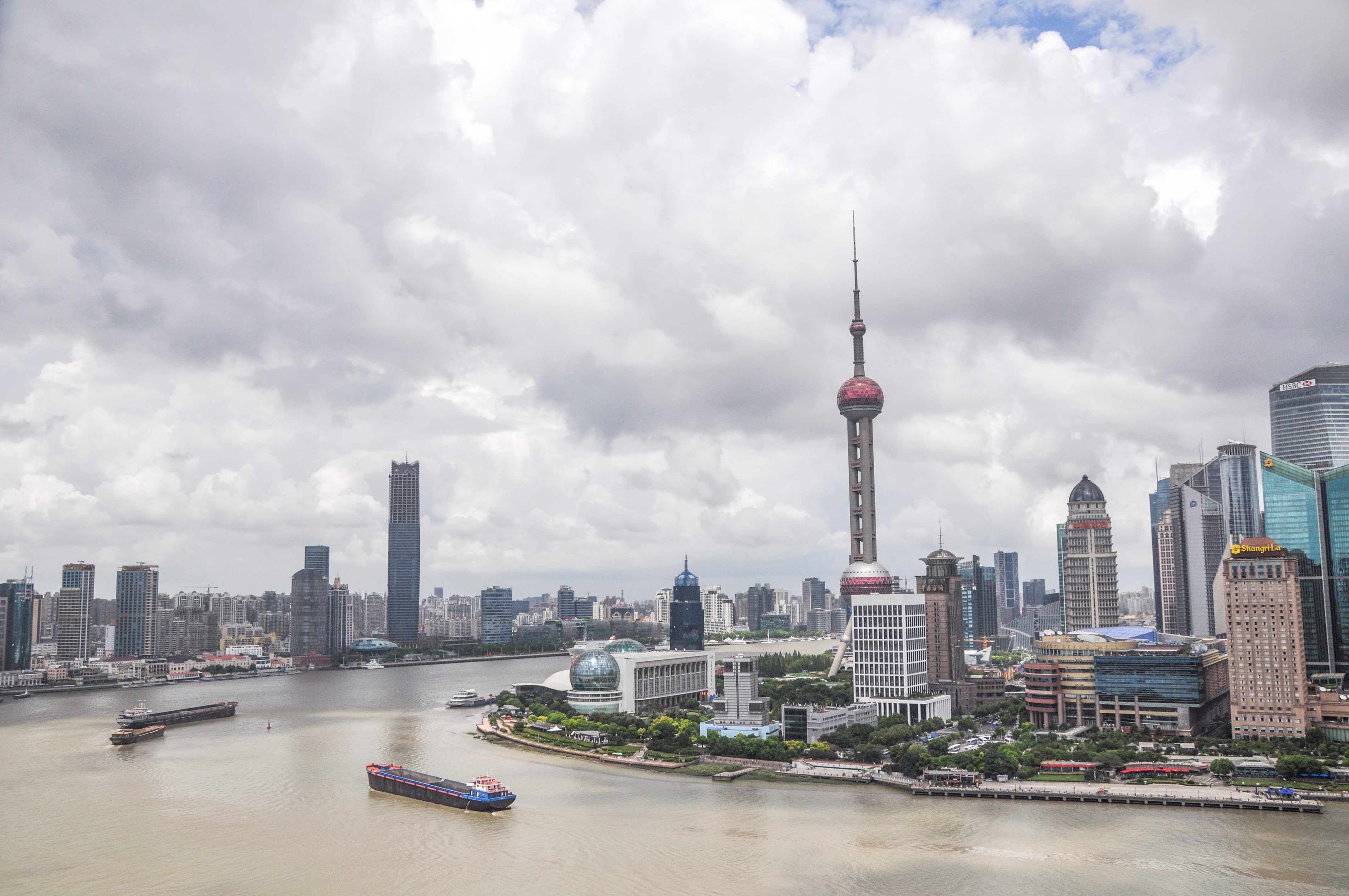 landscape, building, travel, oriental Pearl Tower - Shanghai, urban Skyline, outdoors, china - East Asia, 4K, building Exterior, the scenery, built Structure, HD Wallpaper