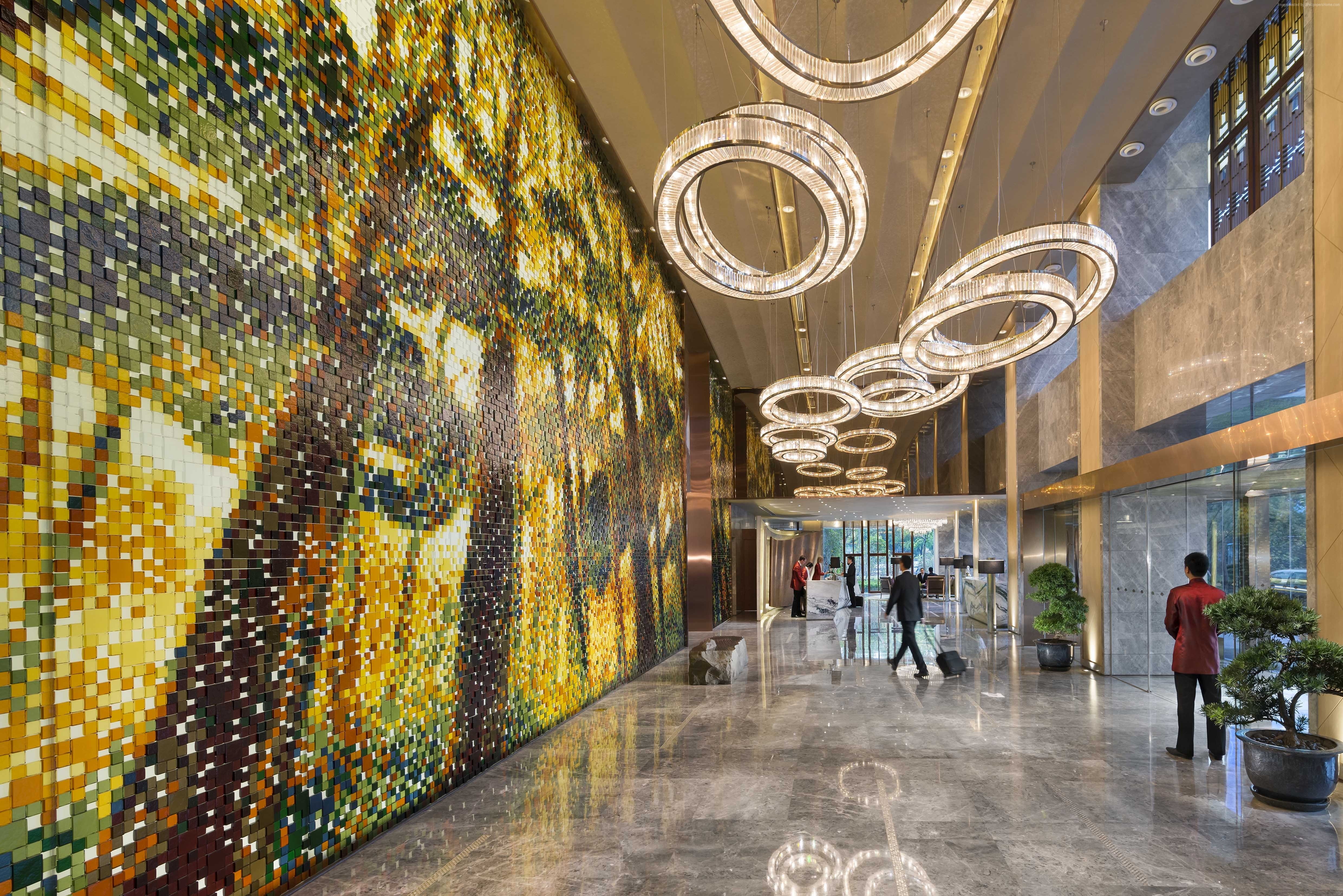 Mandarin Oriental Pudong, incidental people, travel, city, Best Hotels of 2015, arch, adult, people, real people, luxury, architecture, day, flooring, indoors, HD Wallpaper