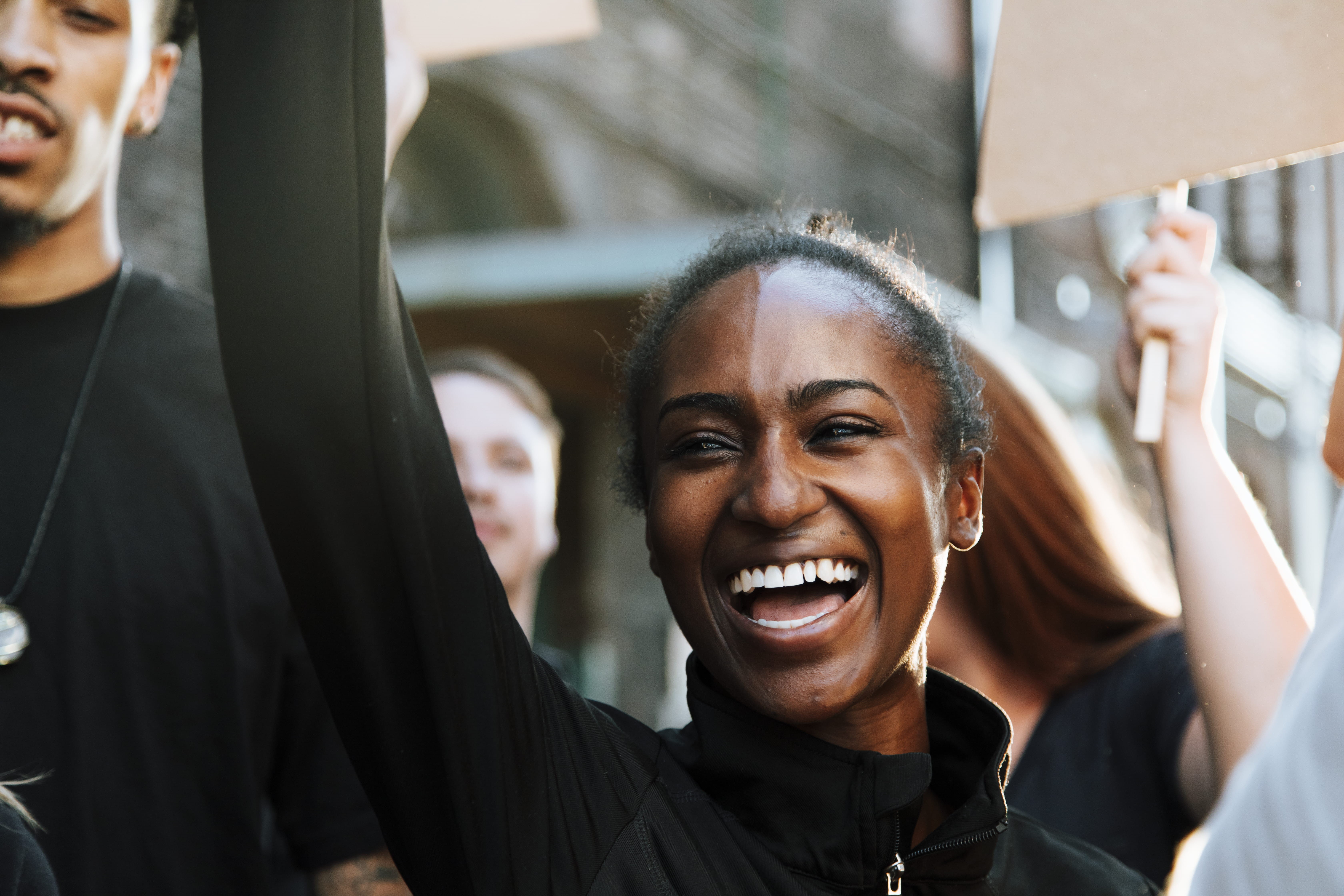 belief, activists, lifestyles, positive emotion, 5K, women, happiness, people, awareness, teeth, protest, cheerful, crowd, portrait, outdoors, dom, young women, HD Wallpaper