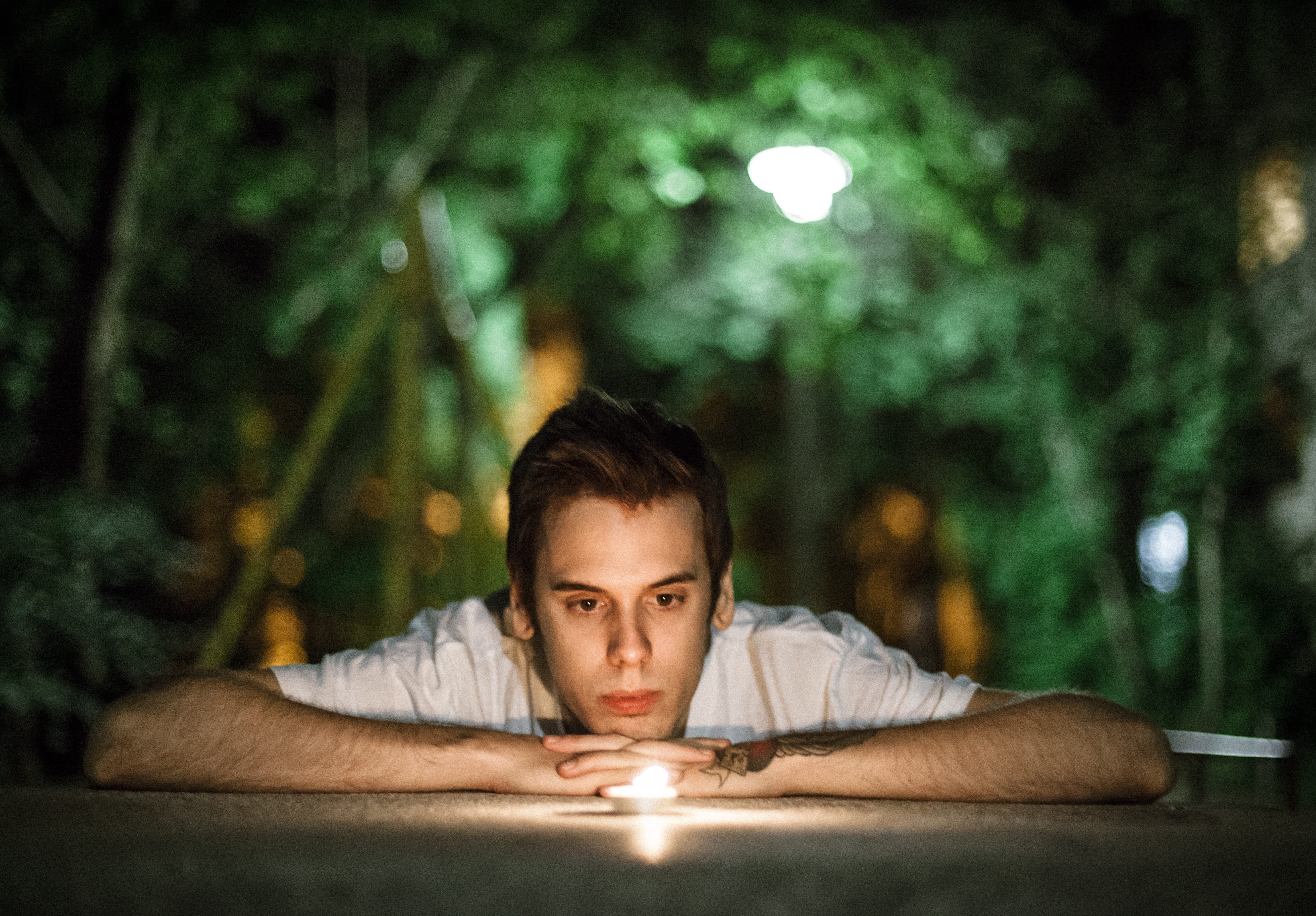 therapy, concentration, 5K, young adult, selective, looking, tealight, nature, spiritual, young, sitting, illuminated, candle, shirt, teenager, relaxation, HD Wallpaper