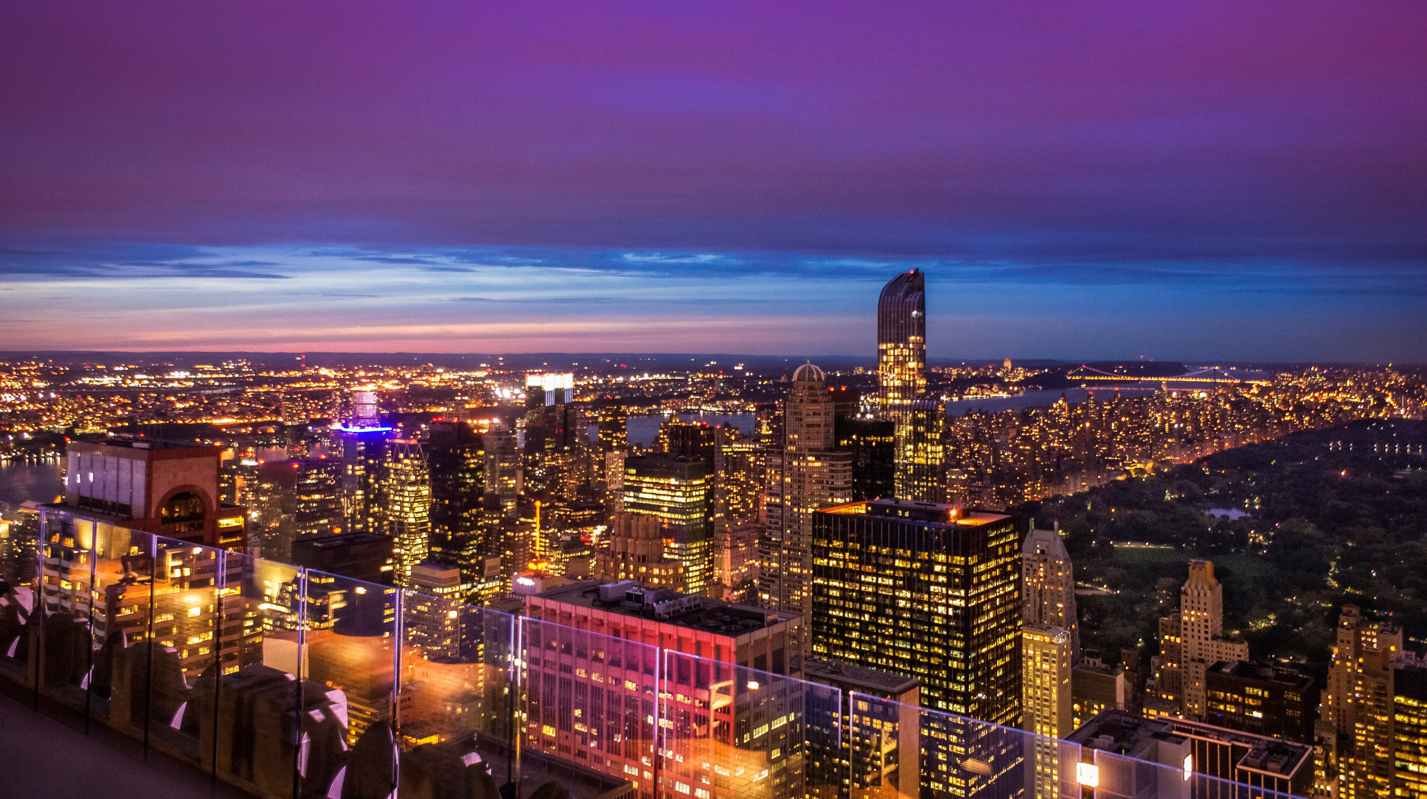 uSA, building Exterior, central, tower, office Building, sunset, park, famous Place, manhattan - New York City, aerial View, urban Skyline, urban Scene, HD Wallpaper