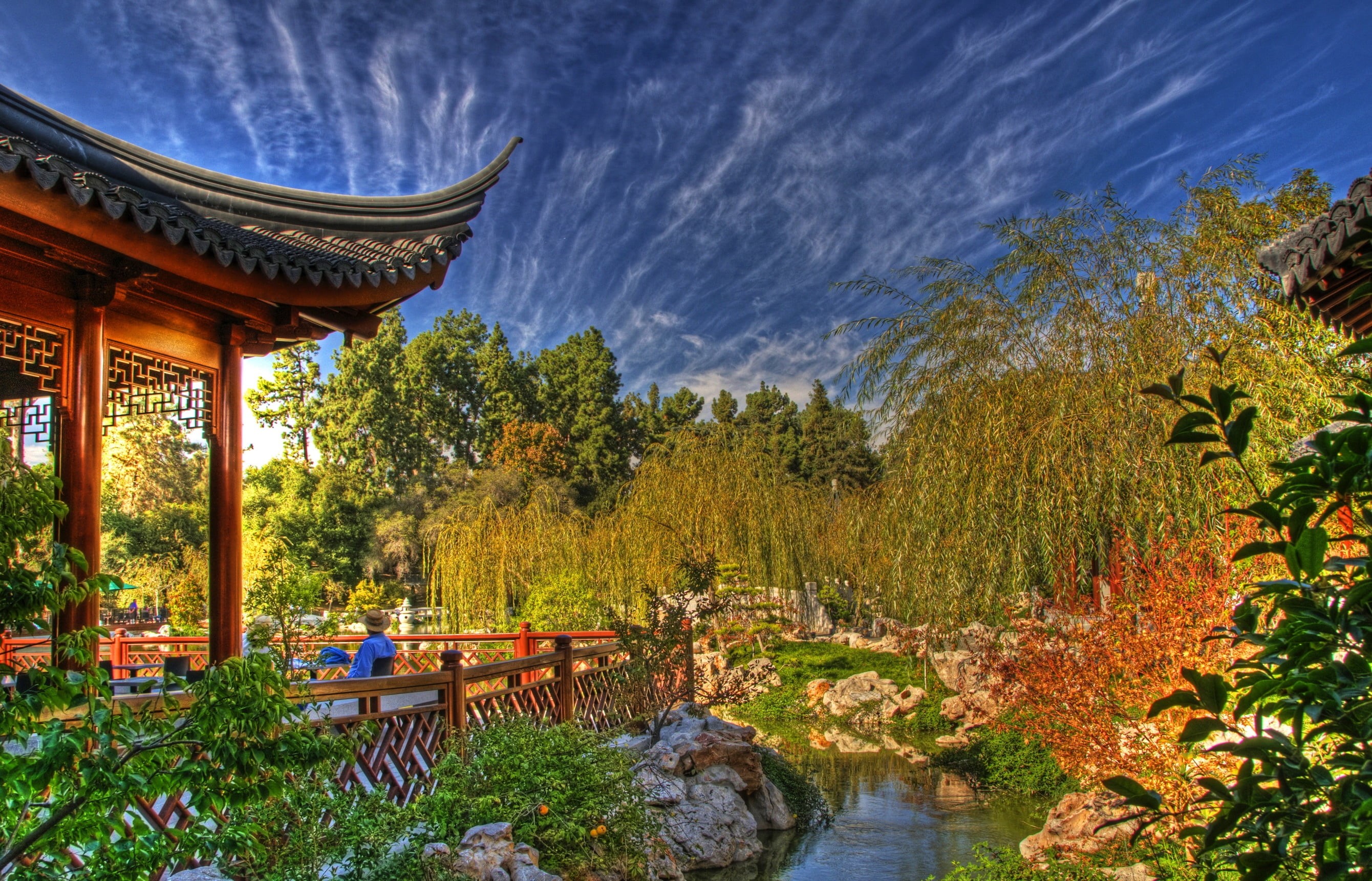 landscape, pagoda, autumn, architecture, outdoors, kyoto City, water, chinese Culture, wood - Material, famous Place, torii Gate, tourism, clouds, cultures, HD Wallpaper