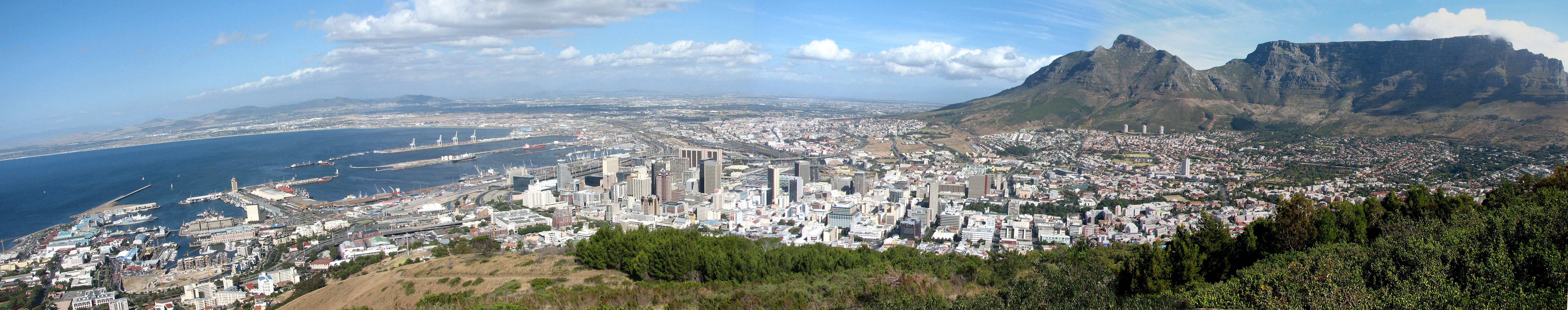 nature, valley, no people, metropolis, Cape Town City Bowl, architecture, bowl, growth, mountain, cityscape, building exterior, mountain peak, day, built structure, HD Wallpaper
