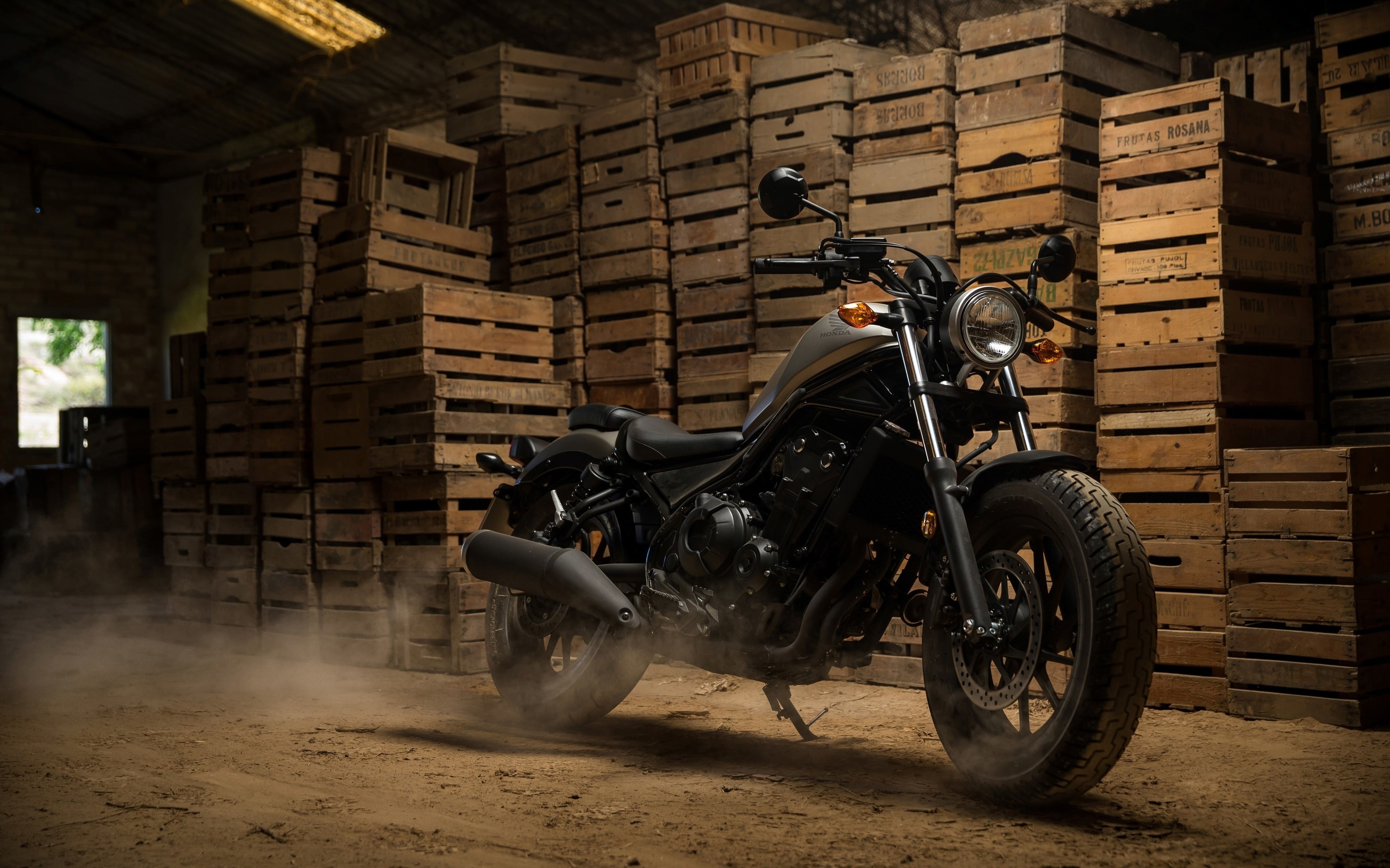 Honda Rebel 500, Honda, motorcycle, 2018, 4K, cruiser, HD Wallpaper