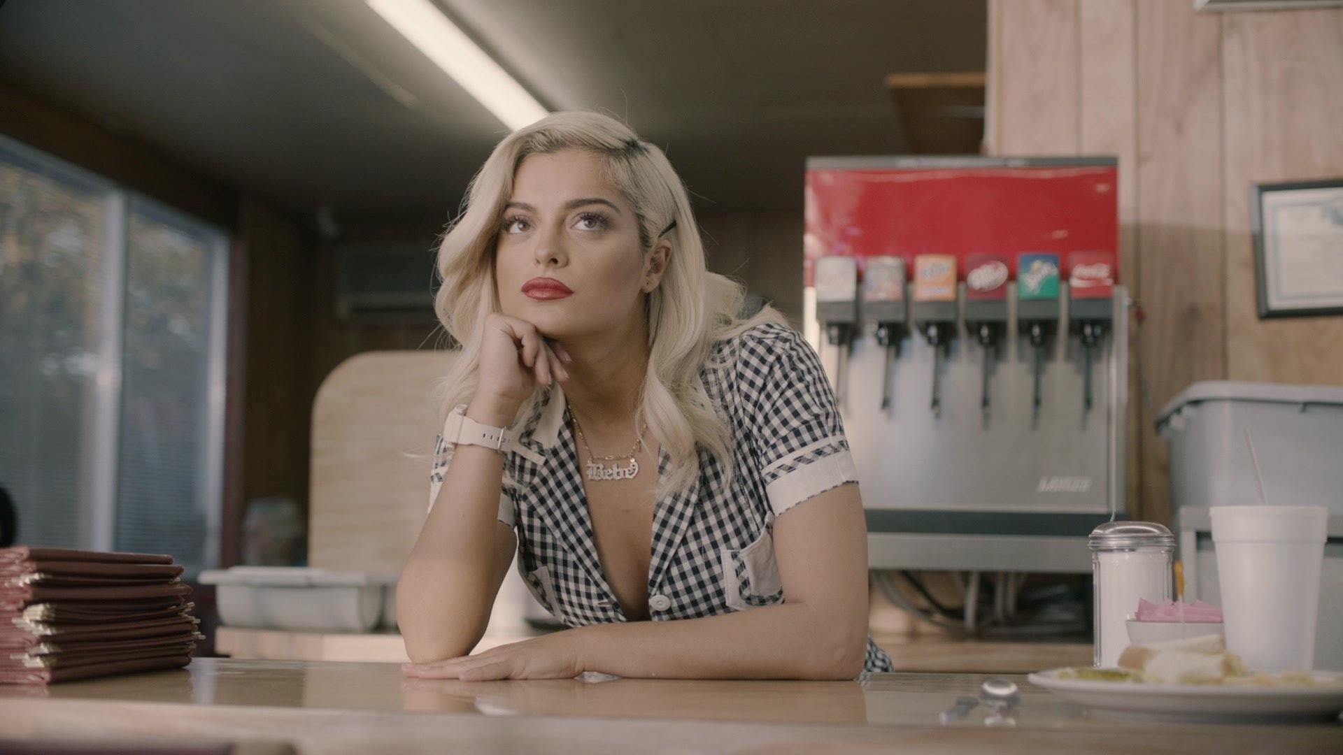 Music, 1080P, Retro, Bebe Rexha, Lipstick, Singer, Blonde, Woman, HD Wallpaper