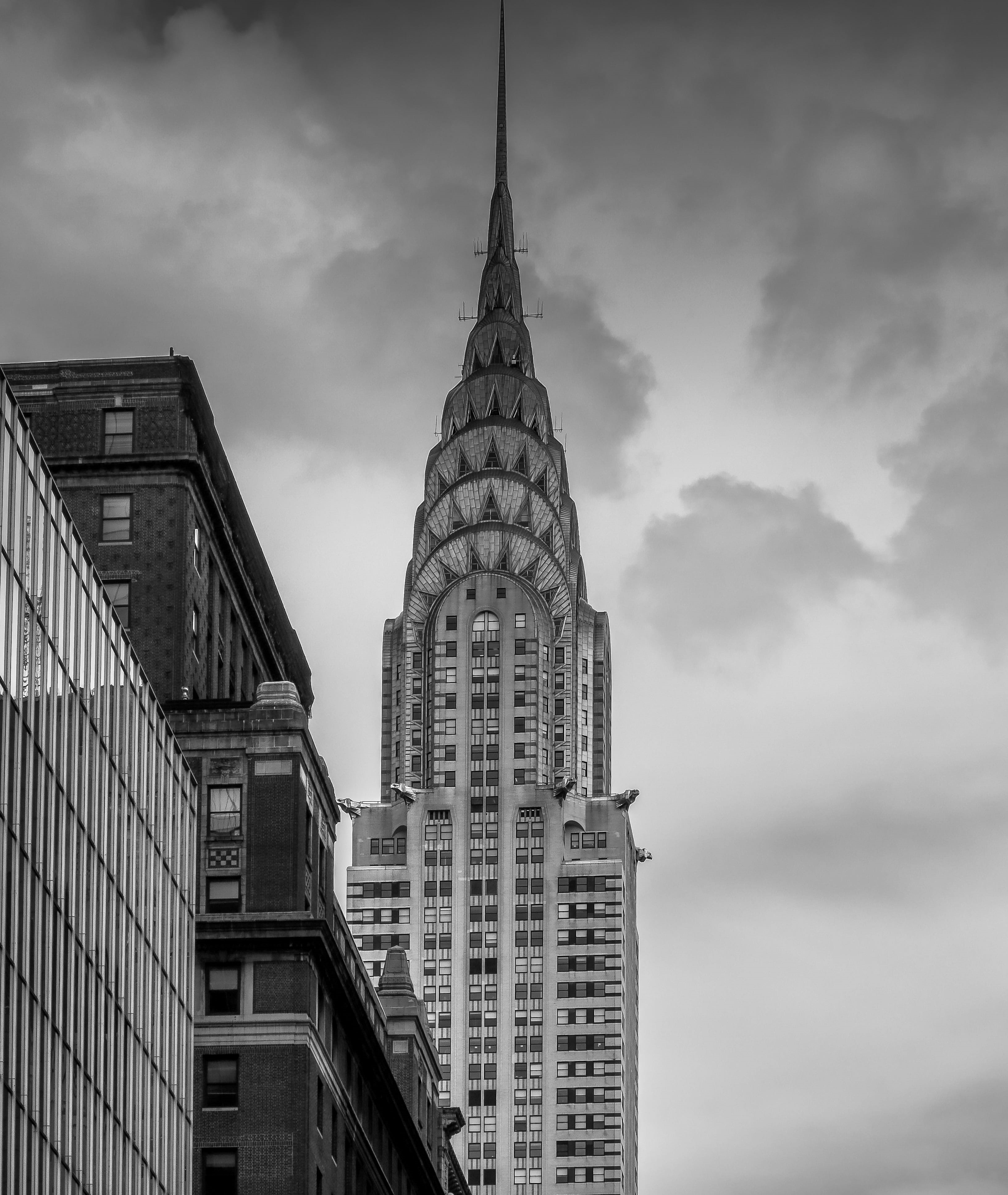 skyscraper, water, tower, buildings, new york, low angle view, america, chrysler, modern, city, office building exterior, spire, no people, brooklyn, panorama, Phone HD Wallpaper
