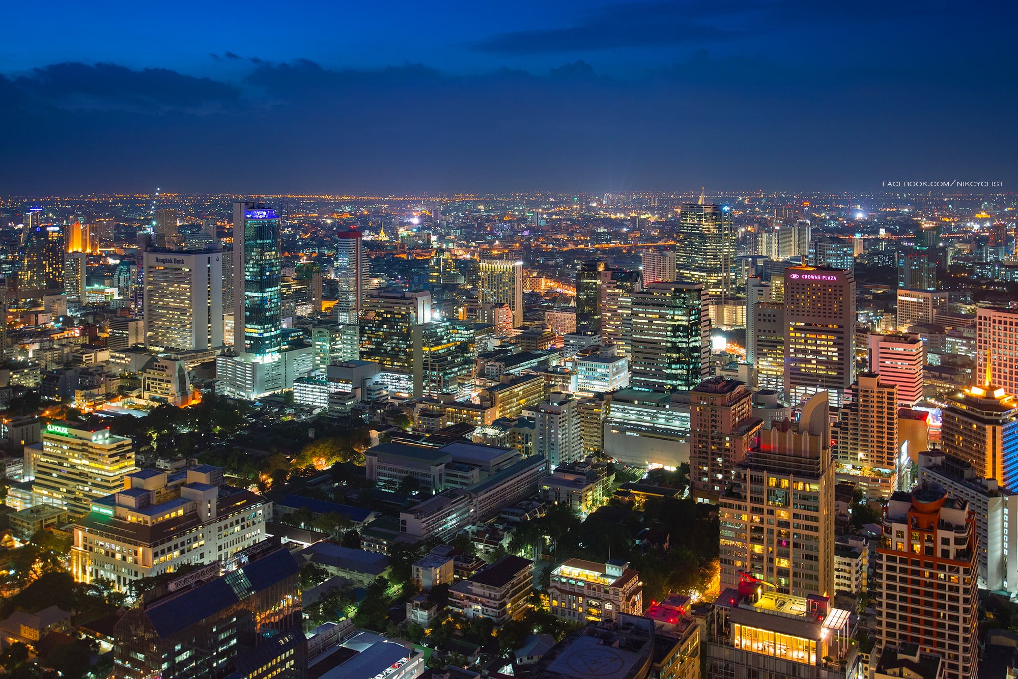 Travel, buildings, view, Bangkok, Amazing, Night, high rise buildings, BEautiful, Nikon  D610, Biz, asia, aerial view, urban Scene, aerial, Sathorn, Hotel  Bar, HD Wallpaper
