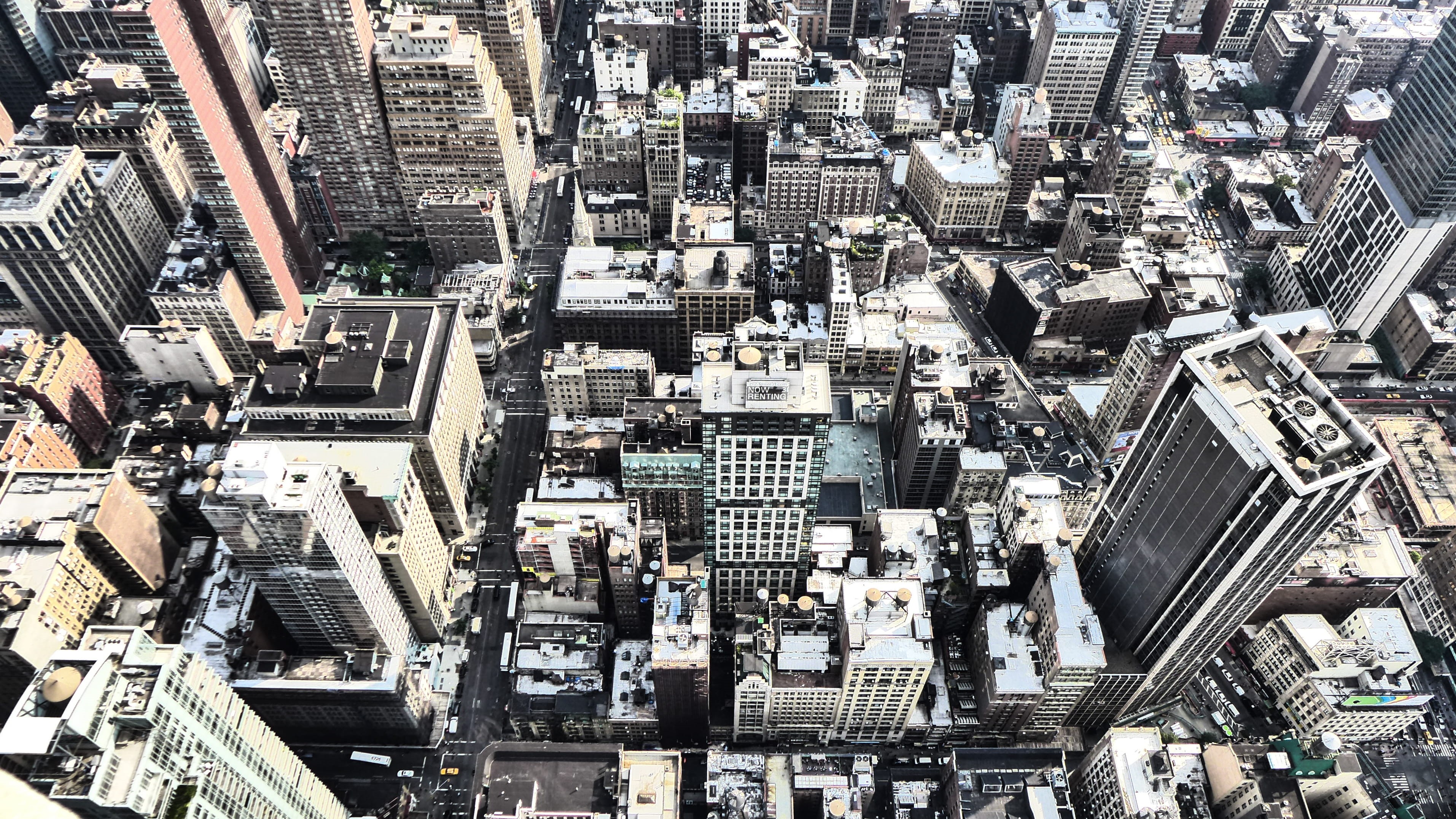 residential district, crowd, downtown district, building, d-lux6, nyc, skyscraper, modern, verenigde staten, tall - high, financial district, travel destinations, HD Wallpaper