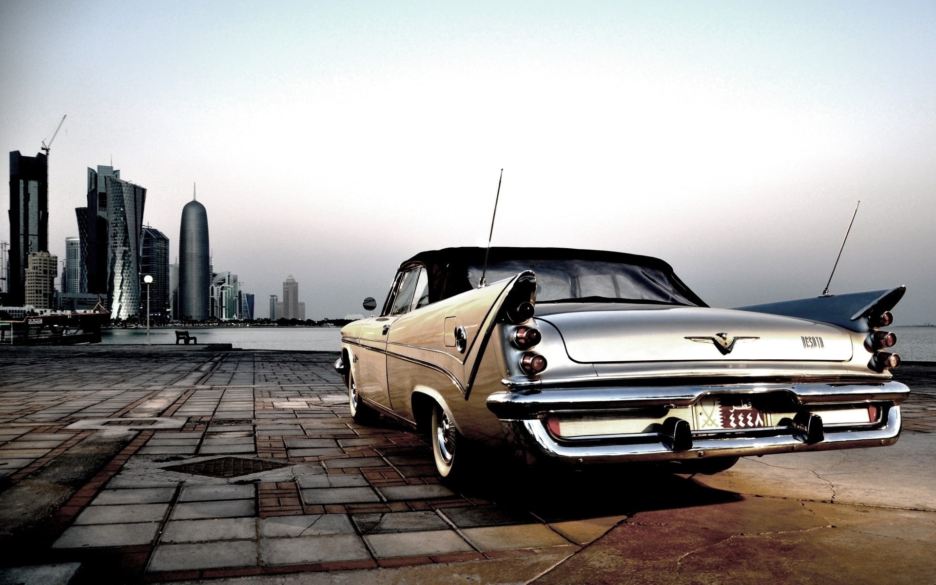 hd, classic, car, cars, 1080P, coupe, silver, chrysler, HD Wallpaper