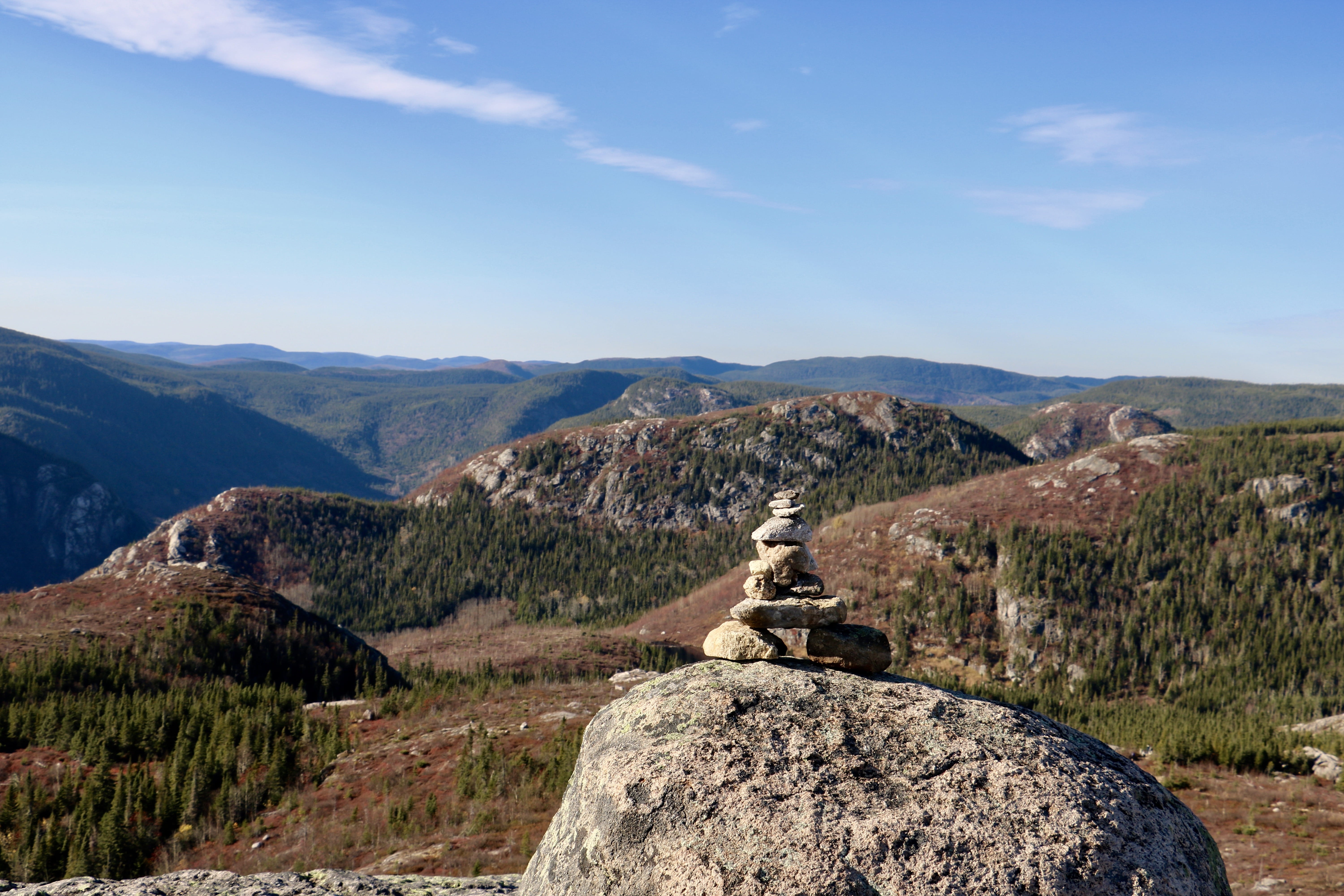 mountain, sky, mountain range, nature, hiking, sculpture, plant, non-urban scene, mountain peak, outdoors, no people, le mont-du-lac-des-cygnes, idyllic, HD Wallpaper