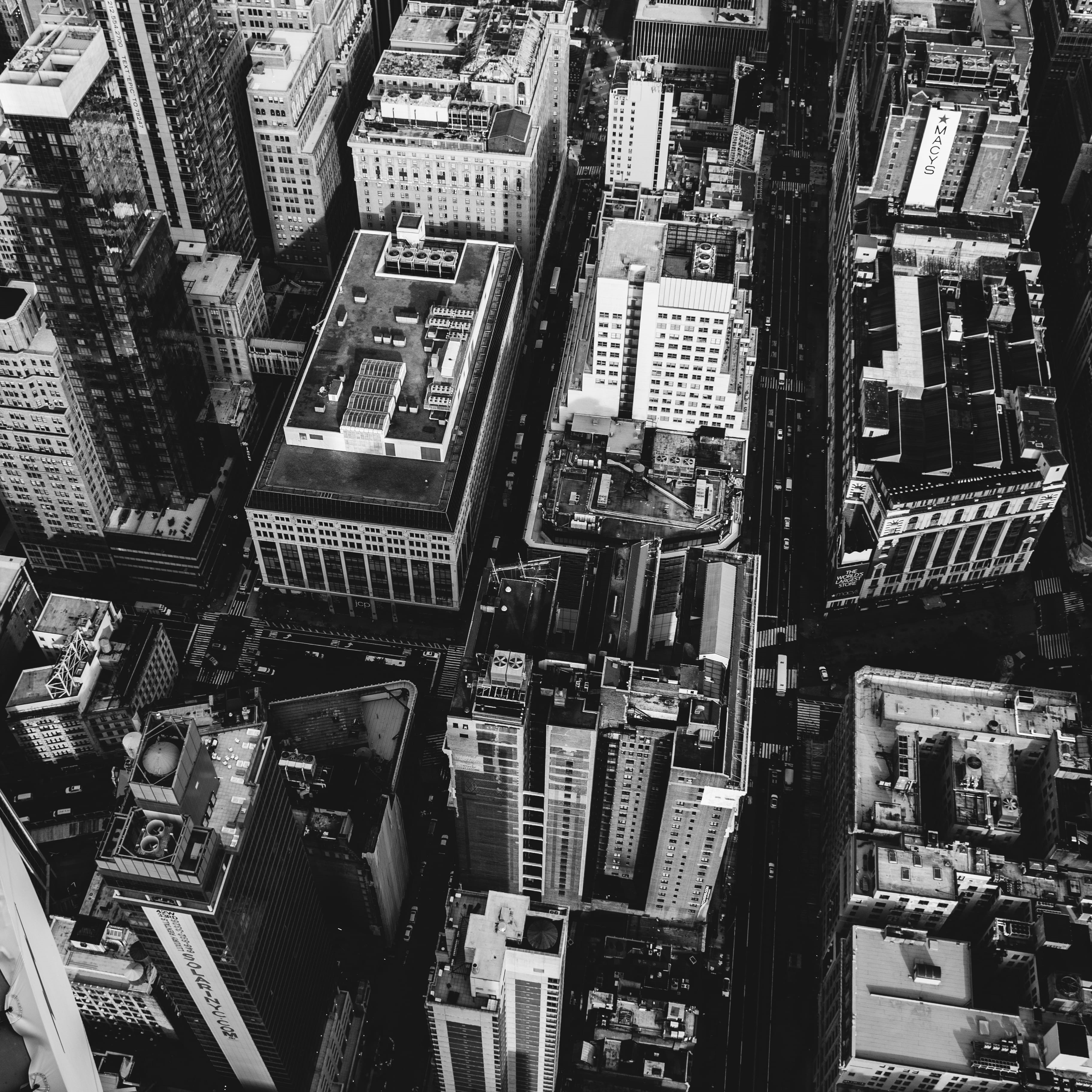 new York State, city Life, black And White, cityscape, newyork, business, road, photography, building, street, no People, nandb, modern, city, rooftop, Phone HD Wallpaper