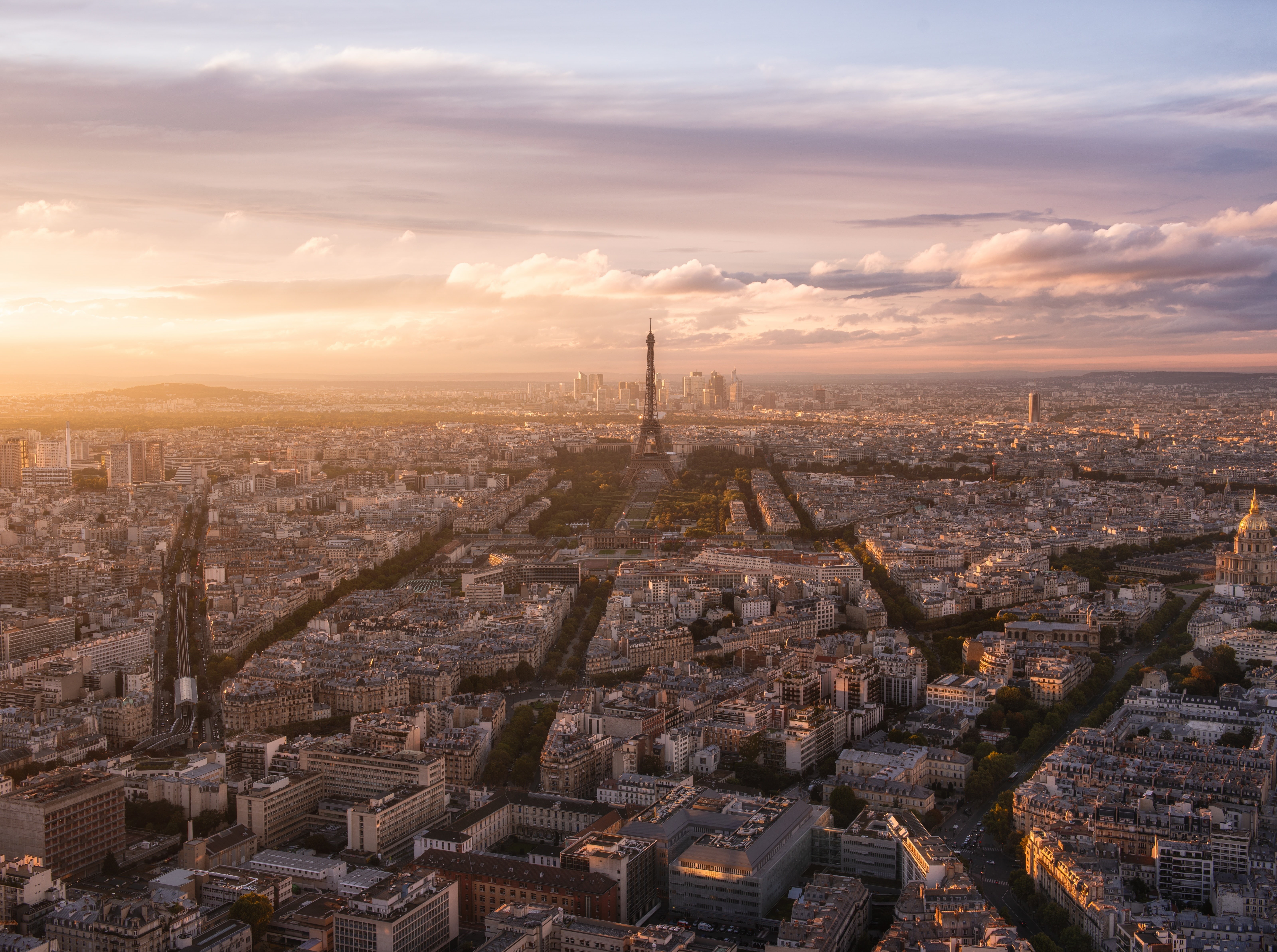 observationdeck, montparnasse, Tower, rennes, spire, Tour, residential district, schengen, Deck, Europe, nature, 5K, crowd, skyscraper, Light, Sunset, HD Wallpaper