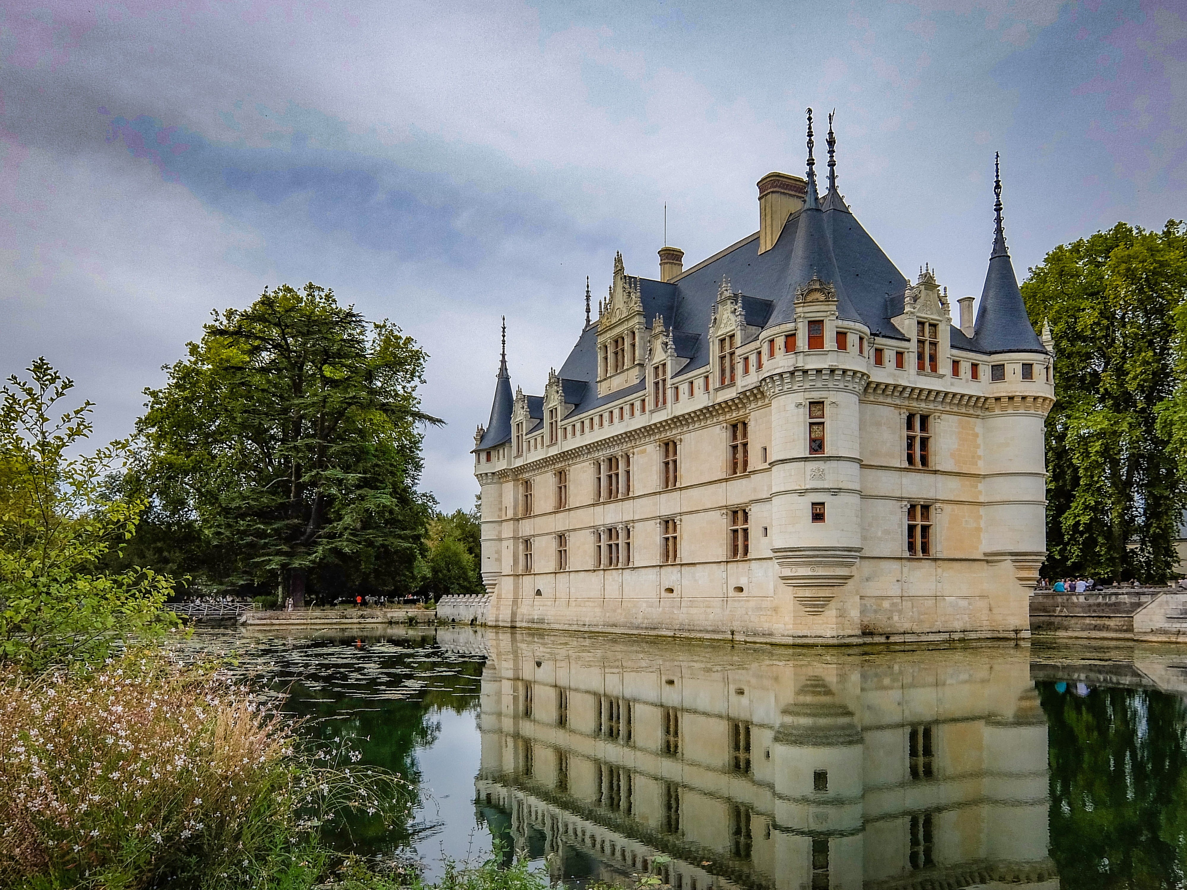 medieval, azay-le-rideau, sky, french, culture, history, plant, nature, castle, outdoors, travel destinations, europe, building exterior, monument, building, HD Wallpaper