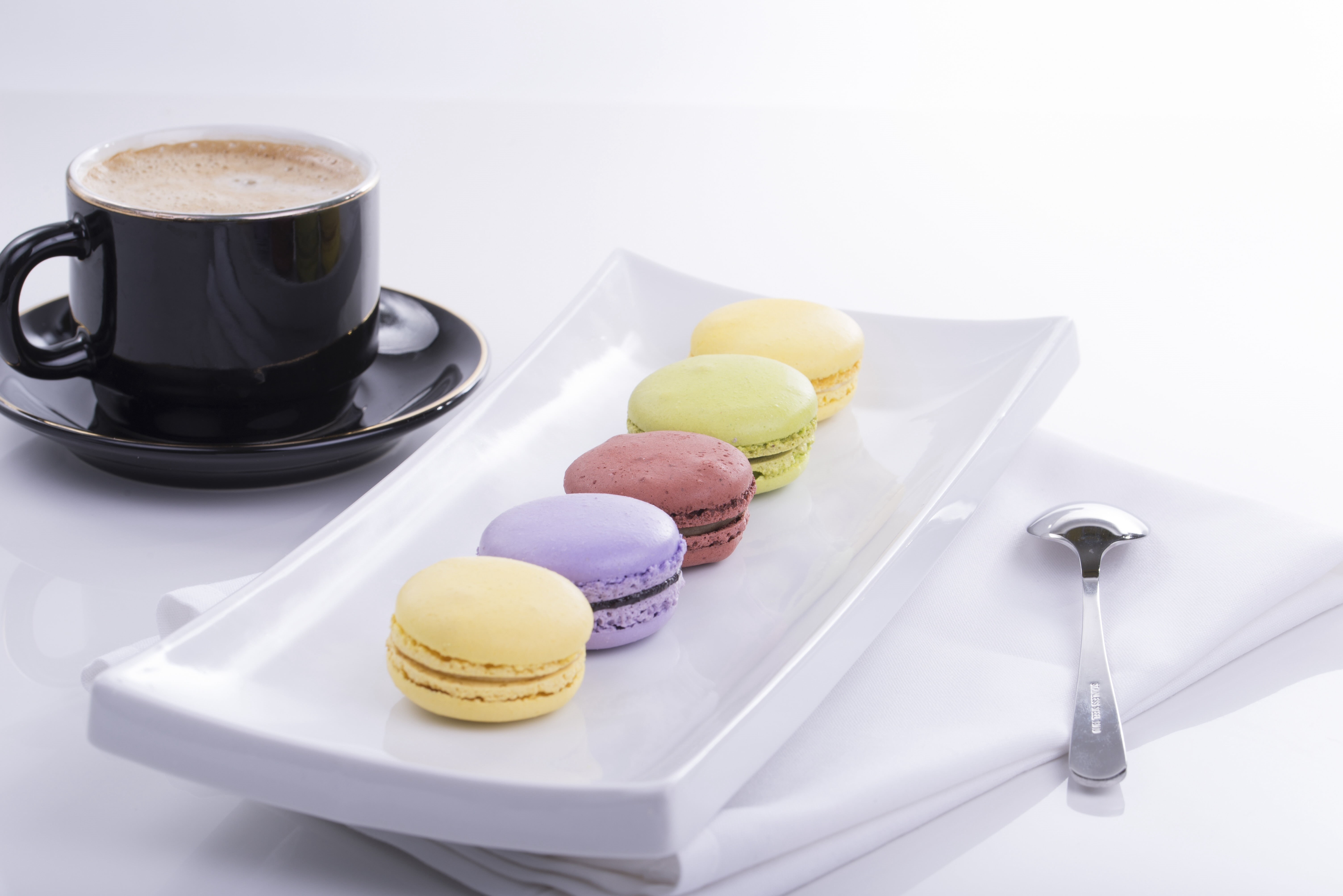 sweet, biscuit, cake, mug, multi Colored, macaroons, macaroon, macaron, close-up, sweet Food, baked, french food, candy, french Culture, indulgence, breakfast, HD Wallpaper